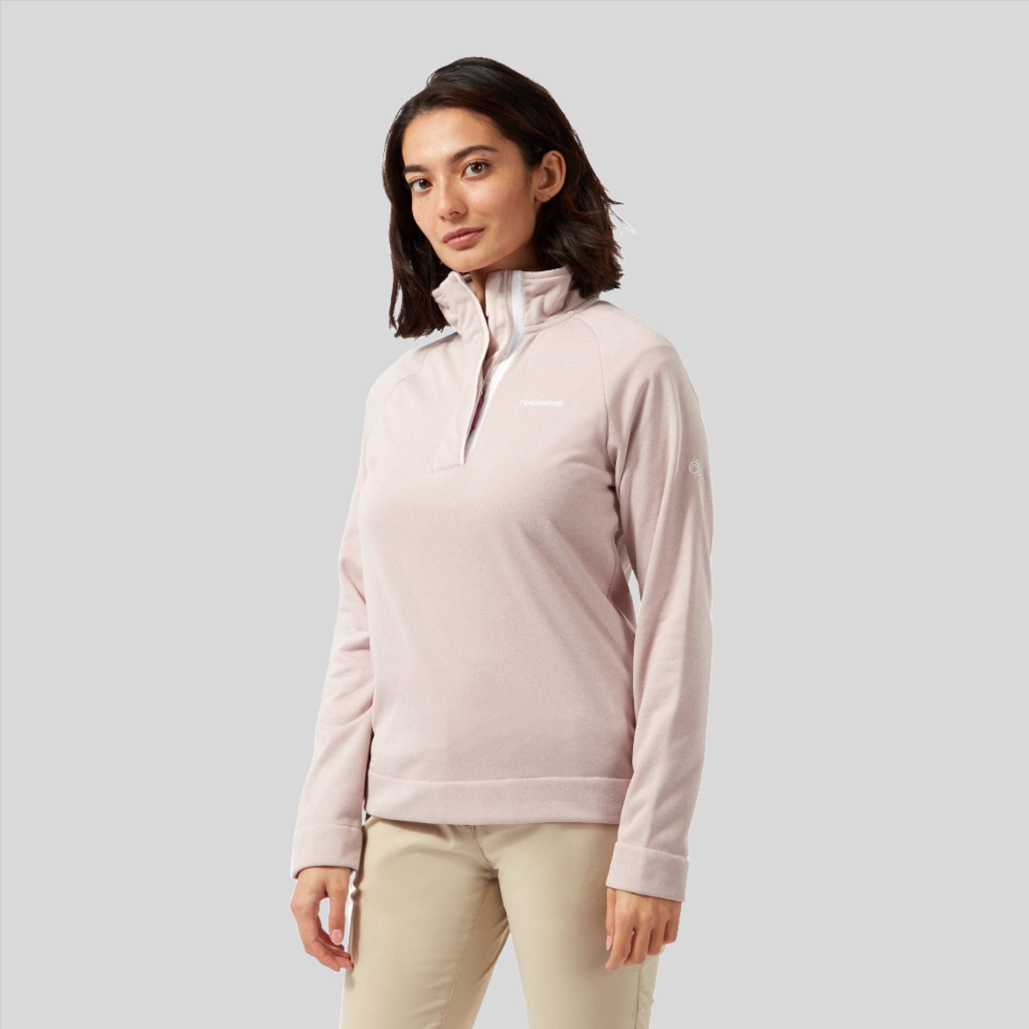 Women's Helena Half Zip Fleece - Brushed Lilac Marl