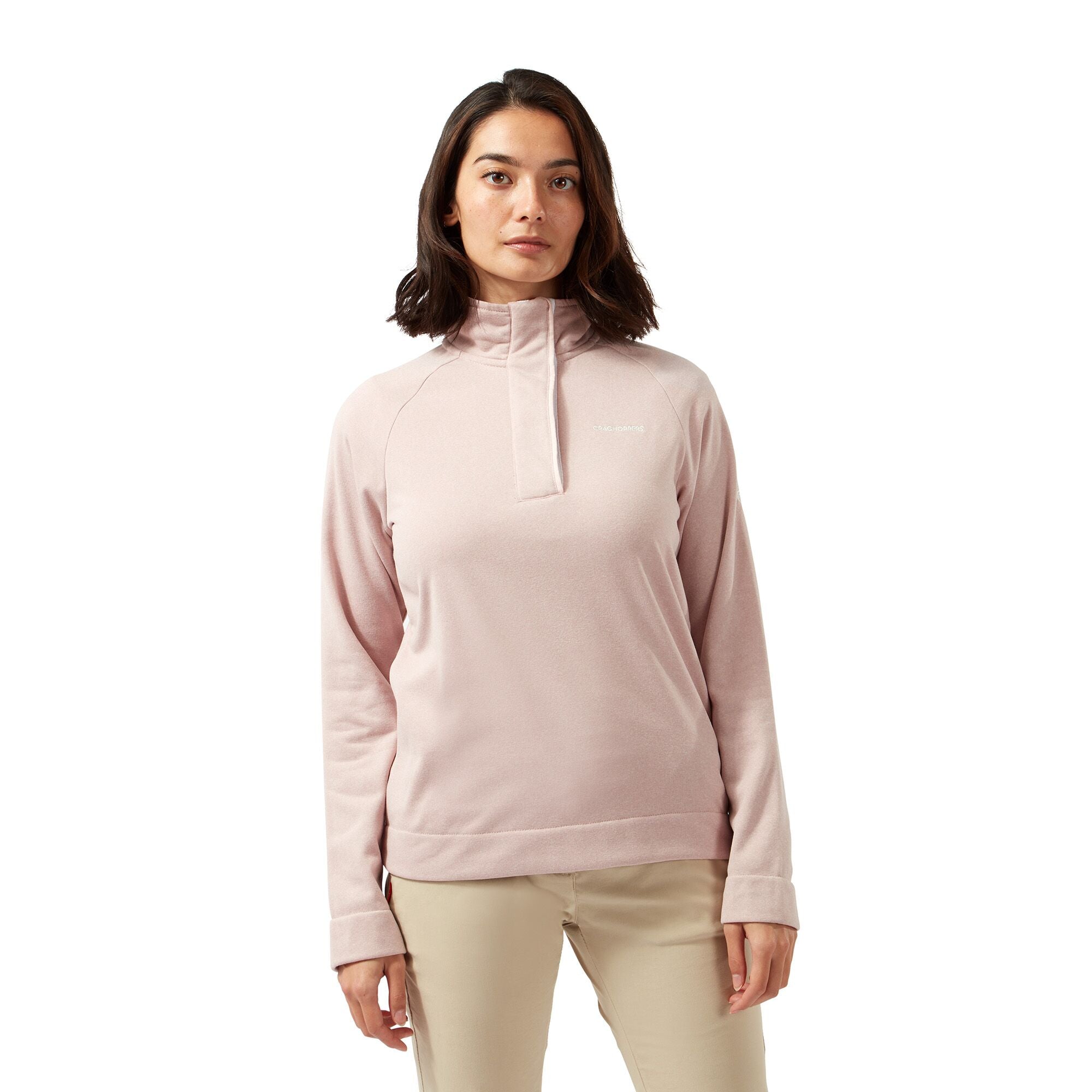 Women's Helena Half Zip Fleece - Brushed Lilac Marl