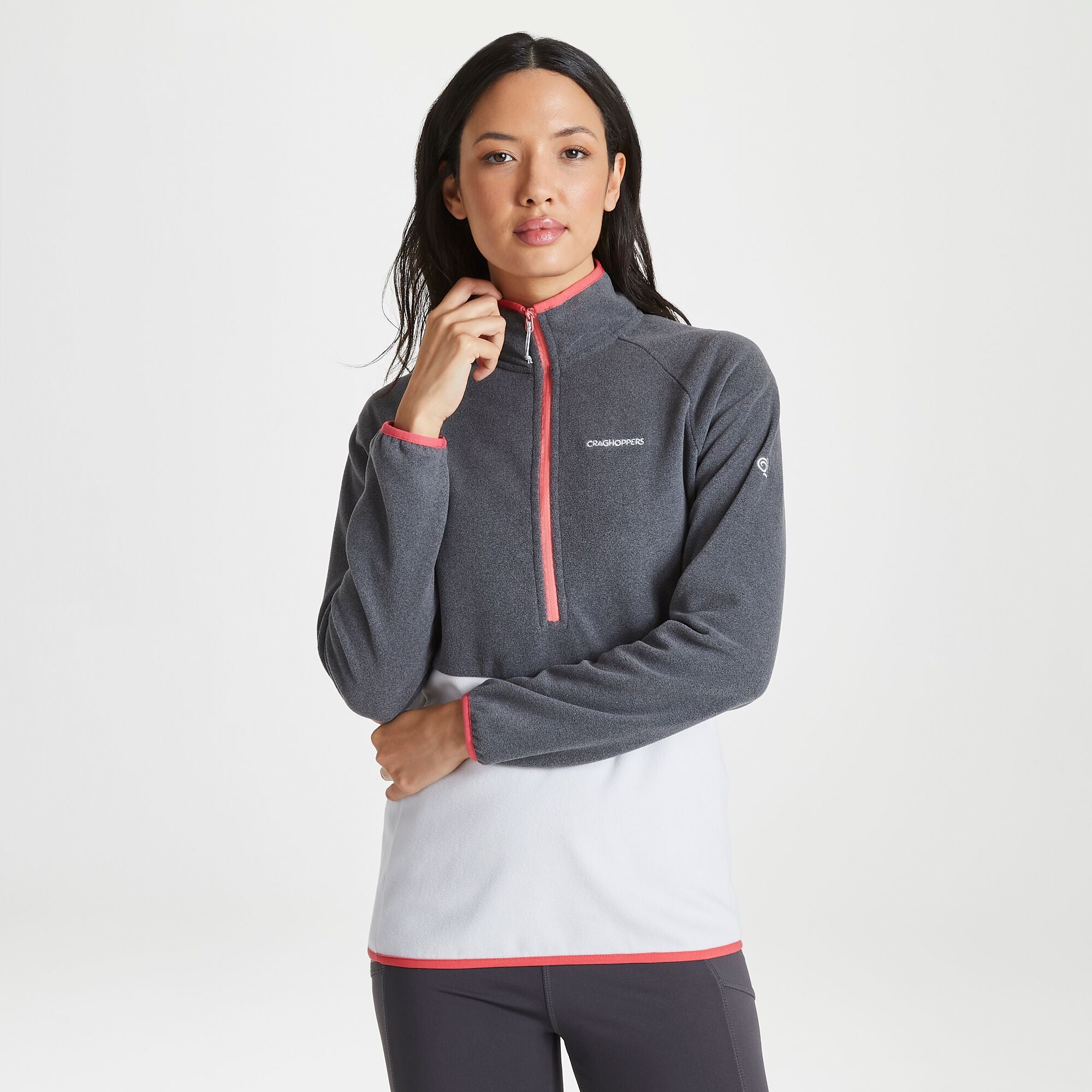 Women's Kyla Half Zip Fleece - Charcoal/Lunar Grey