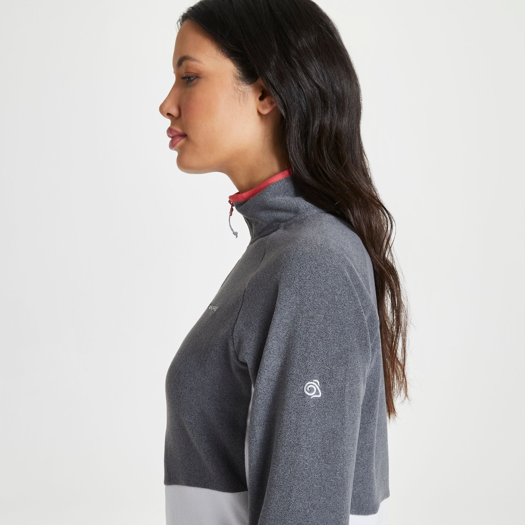 Women's Kyla Half Zip Fleece - Charcoal/Lunar Grey