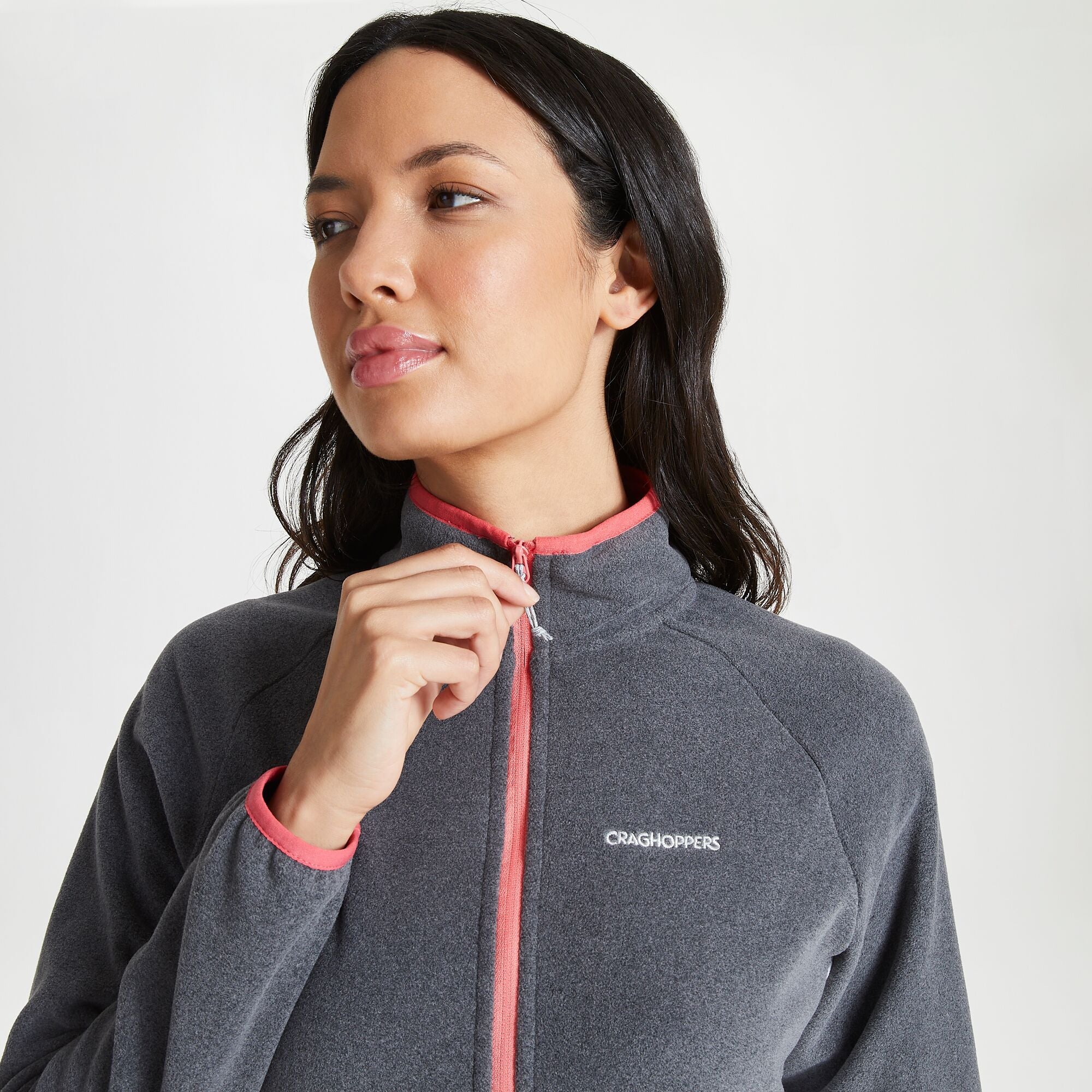 Women's Kyla Half Zip Fleece - Charcoal/Lunar Grey
