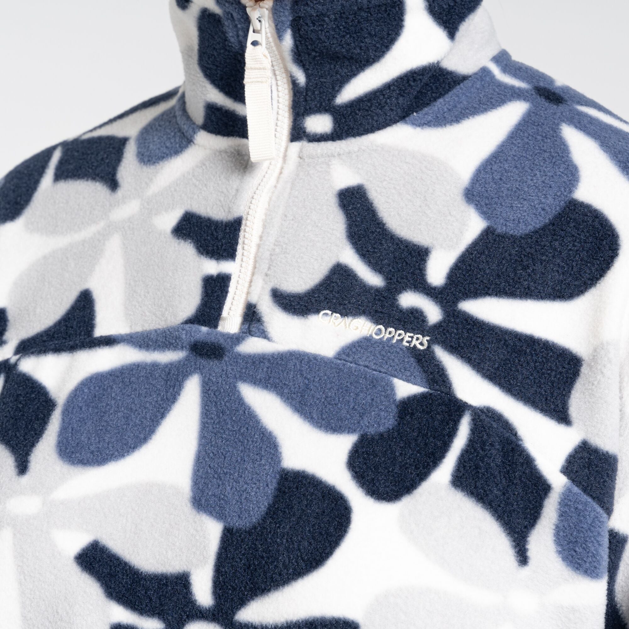 Women's Cabrillo Half Zip Fleece - Blue Navy Print