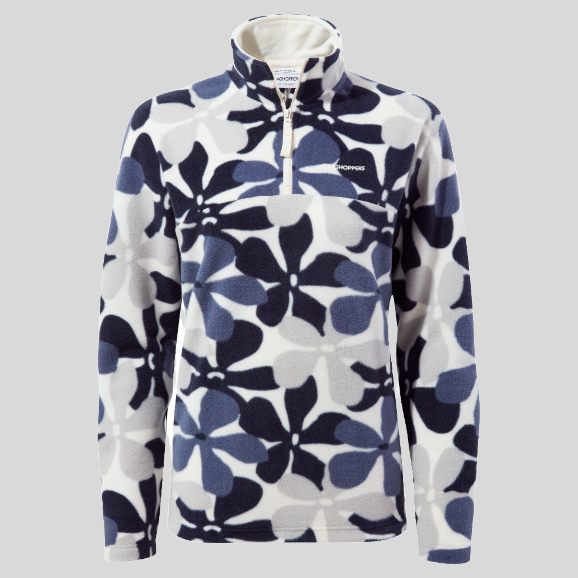 Women's Cabrillo Half Zip Fleece - Blue Navy Print