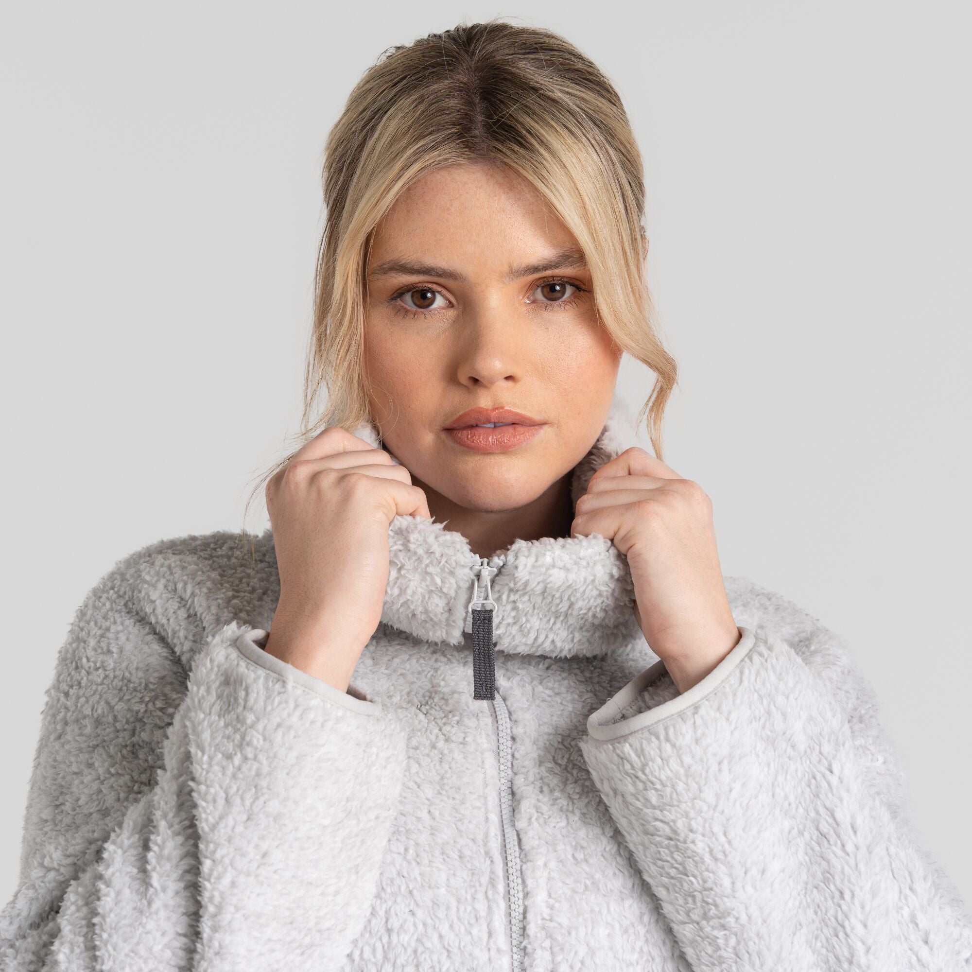 Women's Bronagh Full Zip | Light Grey Marl