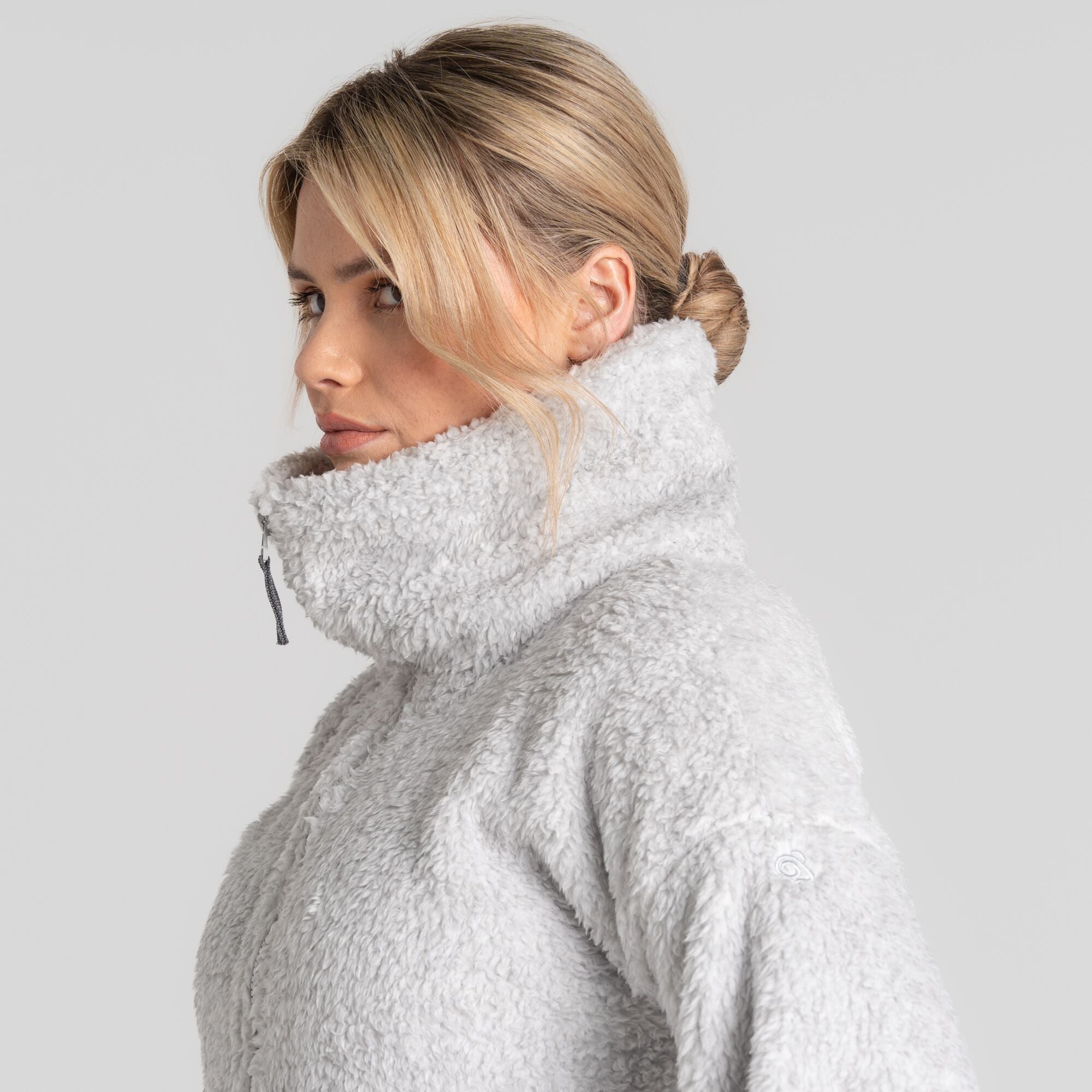 Women's Bronagh Full Zip - Light Grey Marl