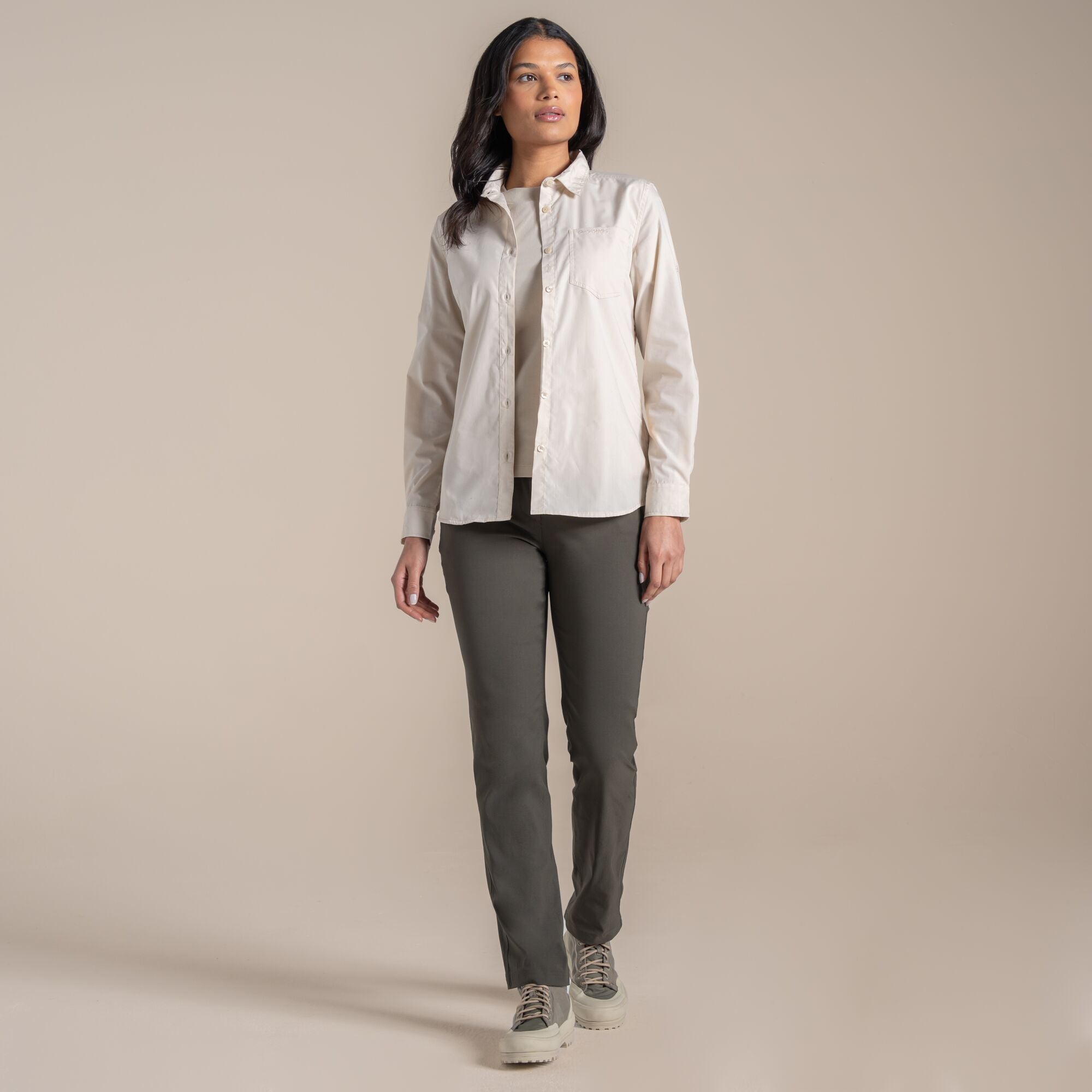 Women's Kiwi Long Sleeved Shirt - Stone