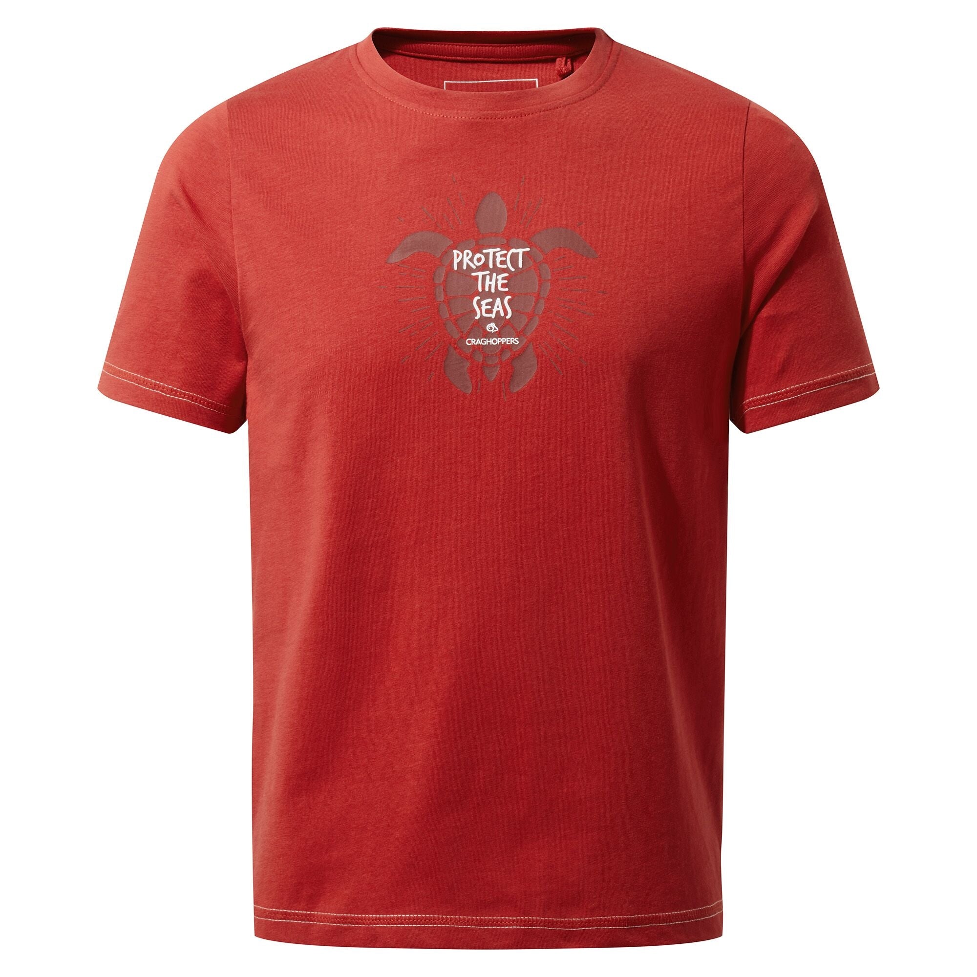 Kid's Gibbon Short Sleeved T-Shirt - Pompeian Red Turtle
