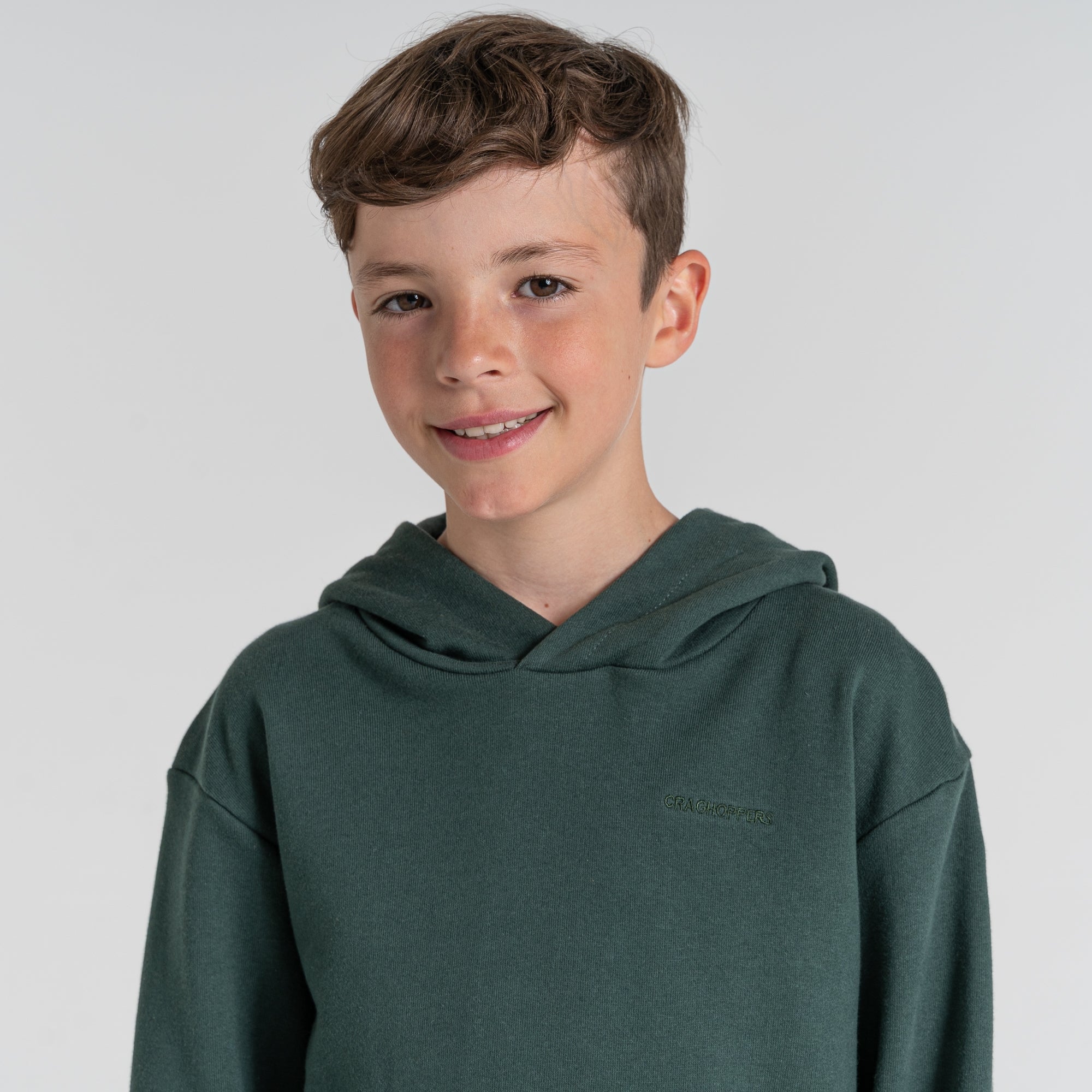 Kid's Insect Shield® Baylor Hooded Top - Spruce Green