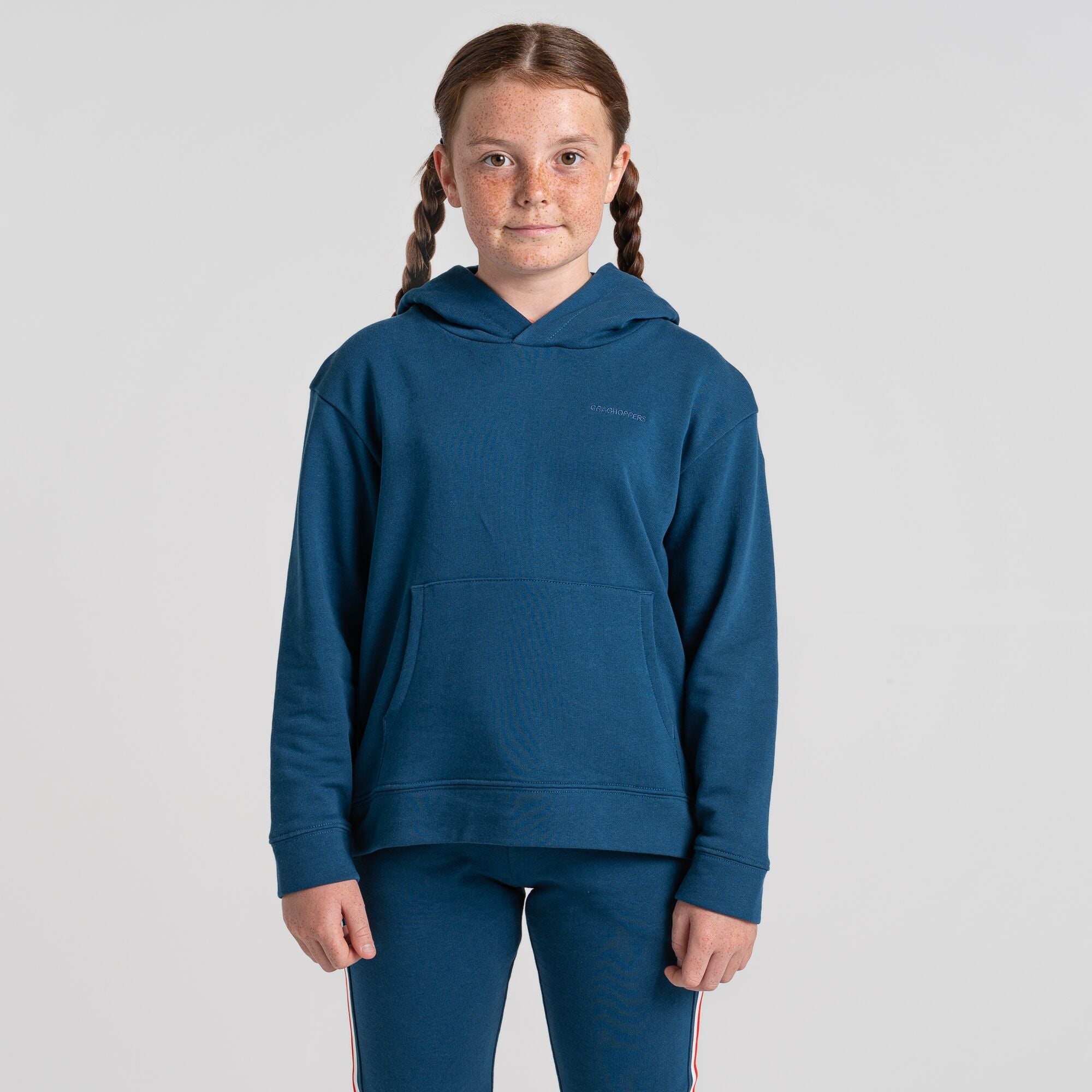 Kid's Insect Shield® Baylor Hooded Top - Poseidon Blue