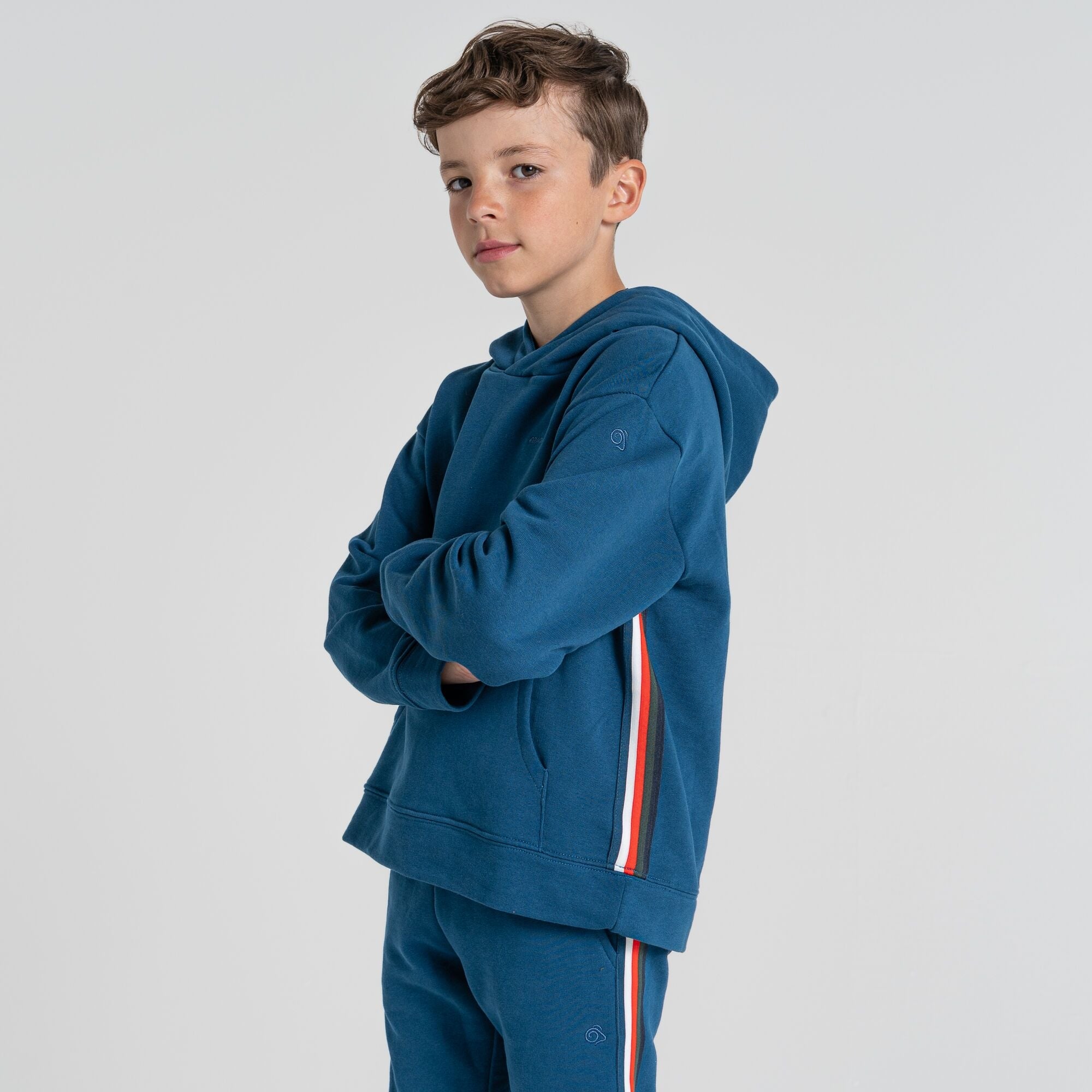 Kids' Insect Shield® Baylor Hooded Top | Poseidon Blue