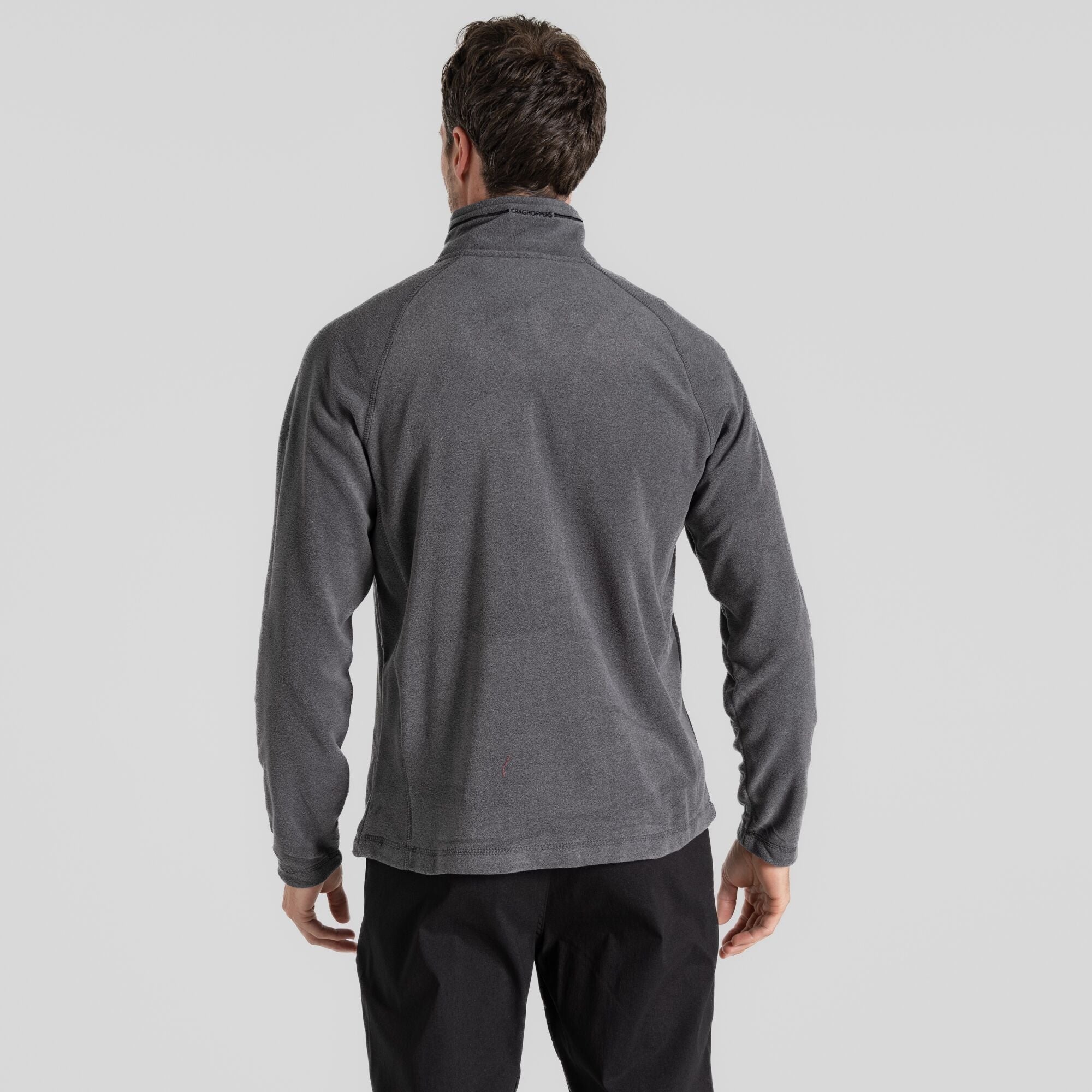 Men's Corey Half Zip Fleece | Black Pepper Marl