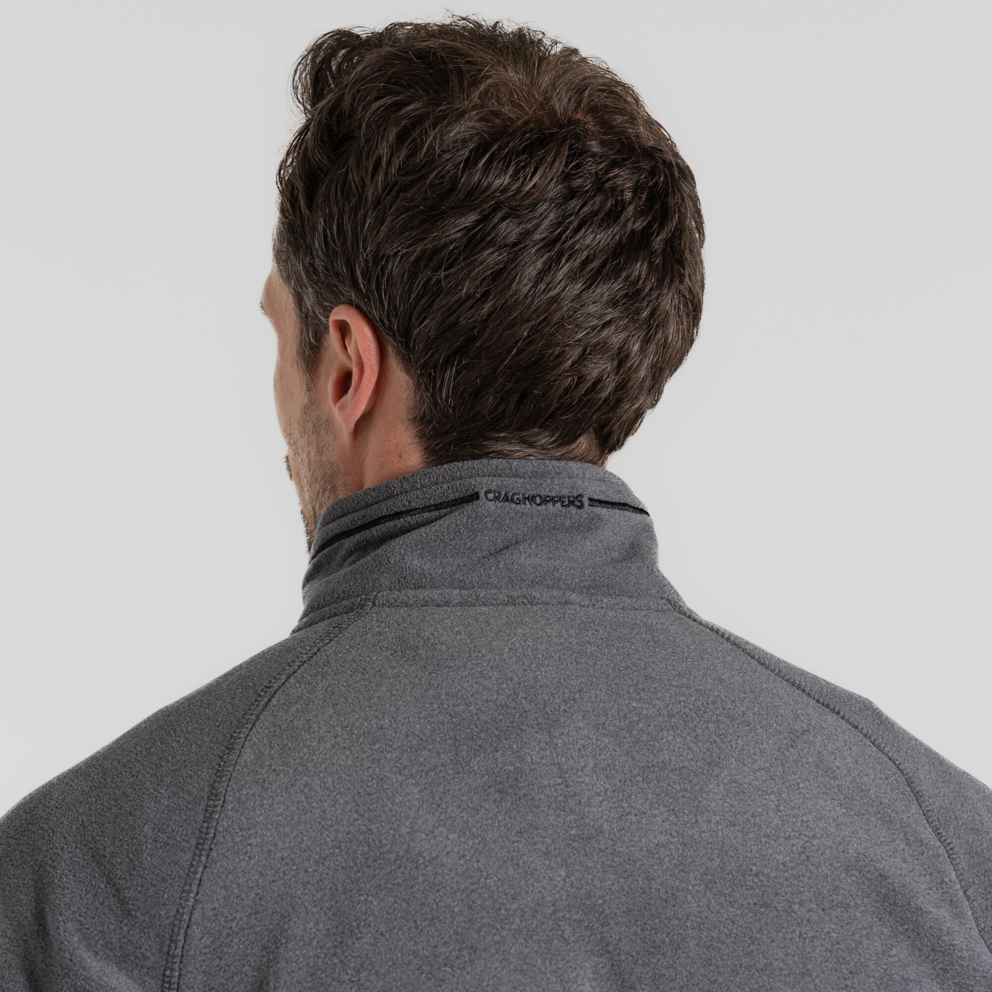 Men's Corey Half Zip Fleece - Black Pepper Marl