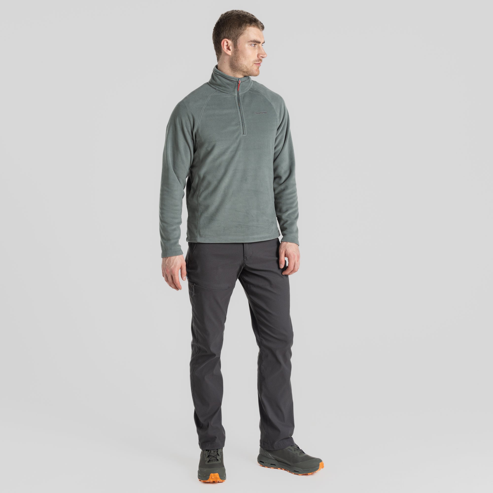 Men's Corey Half Zip Fleece - Balsam Green