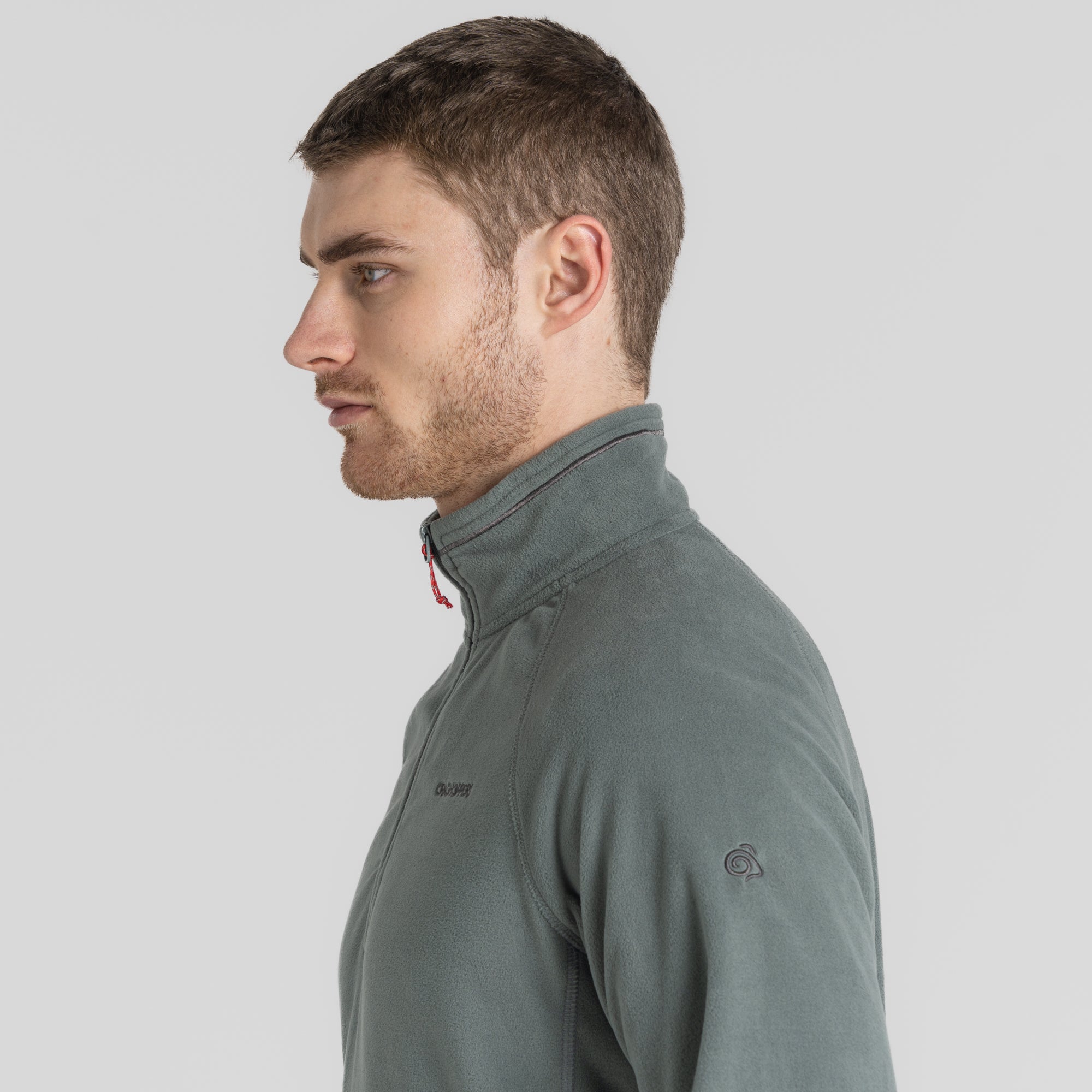 Men's Corey Half Zip Fleece - Balsam Green