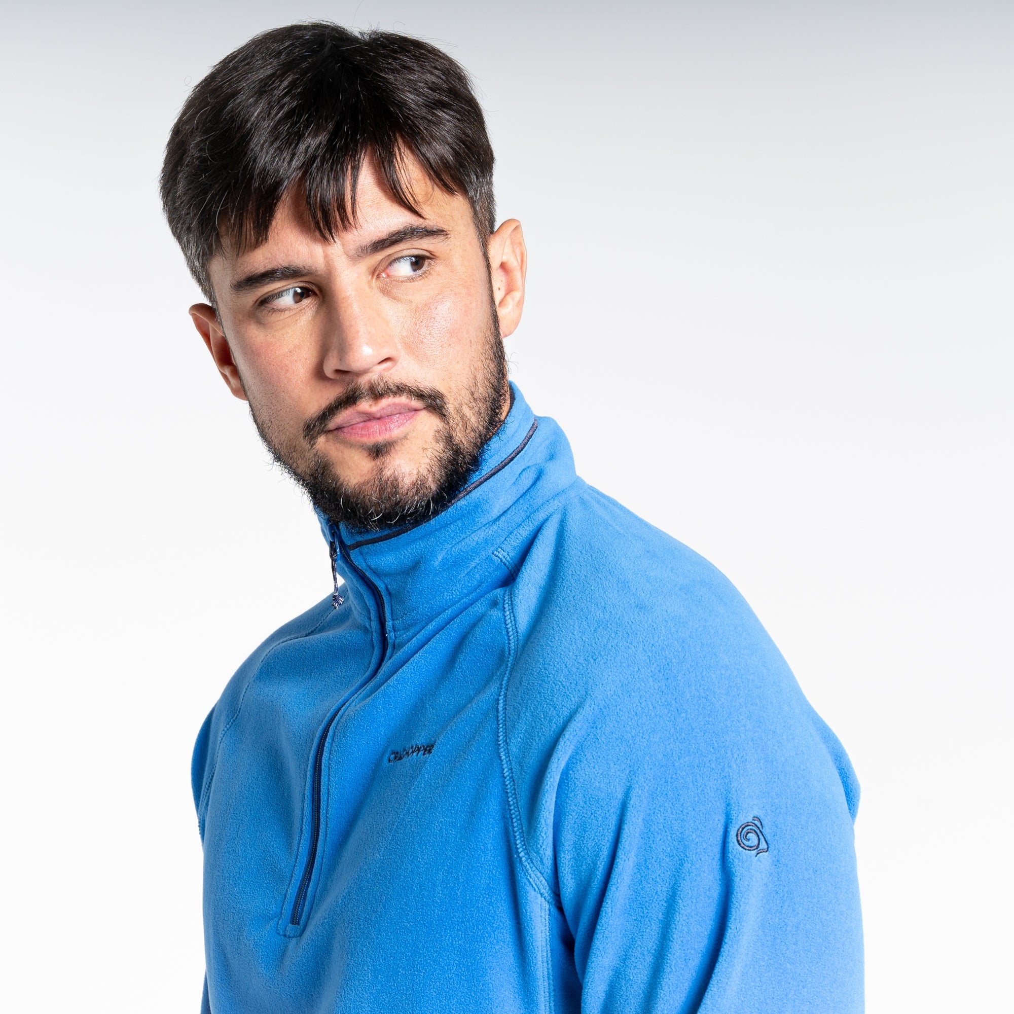 Men's Corey Half Zip Fleece - Falls Blue