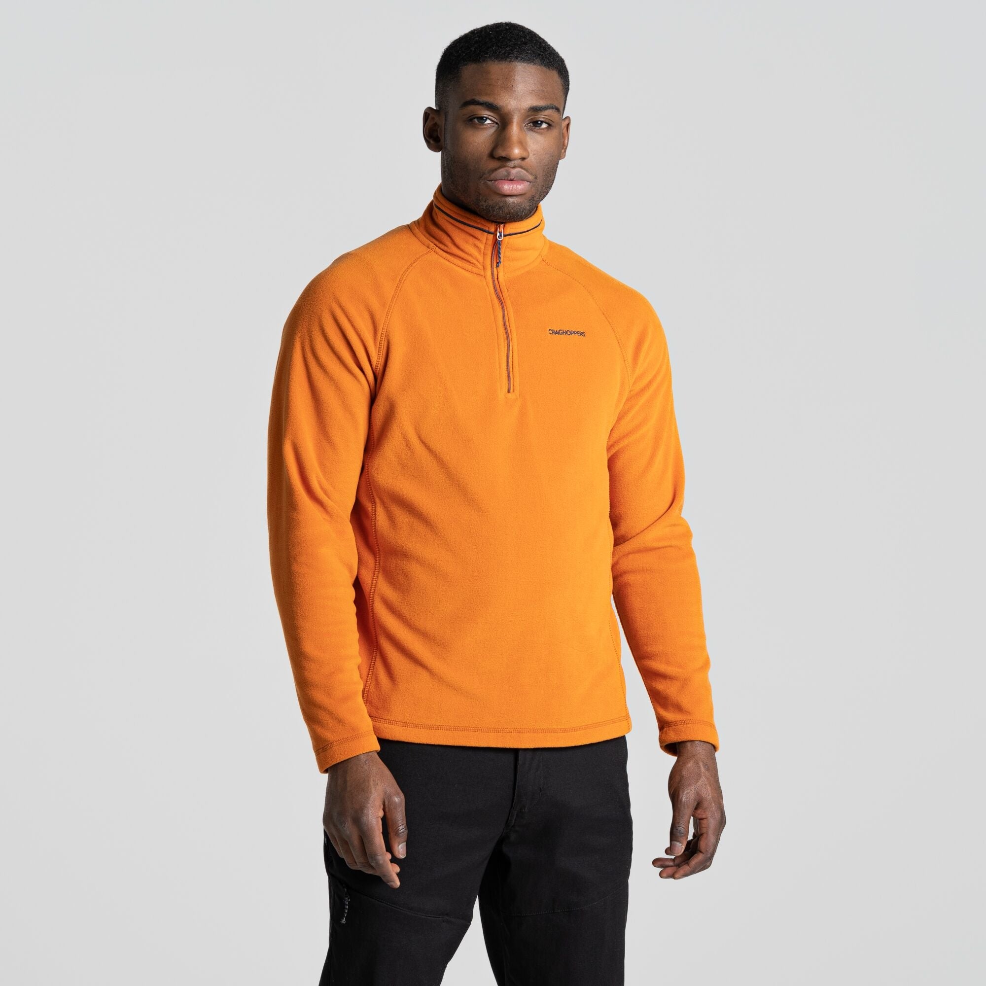 Men's Corey Half Zip Fleece - Canyon Orange