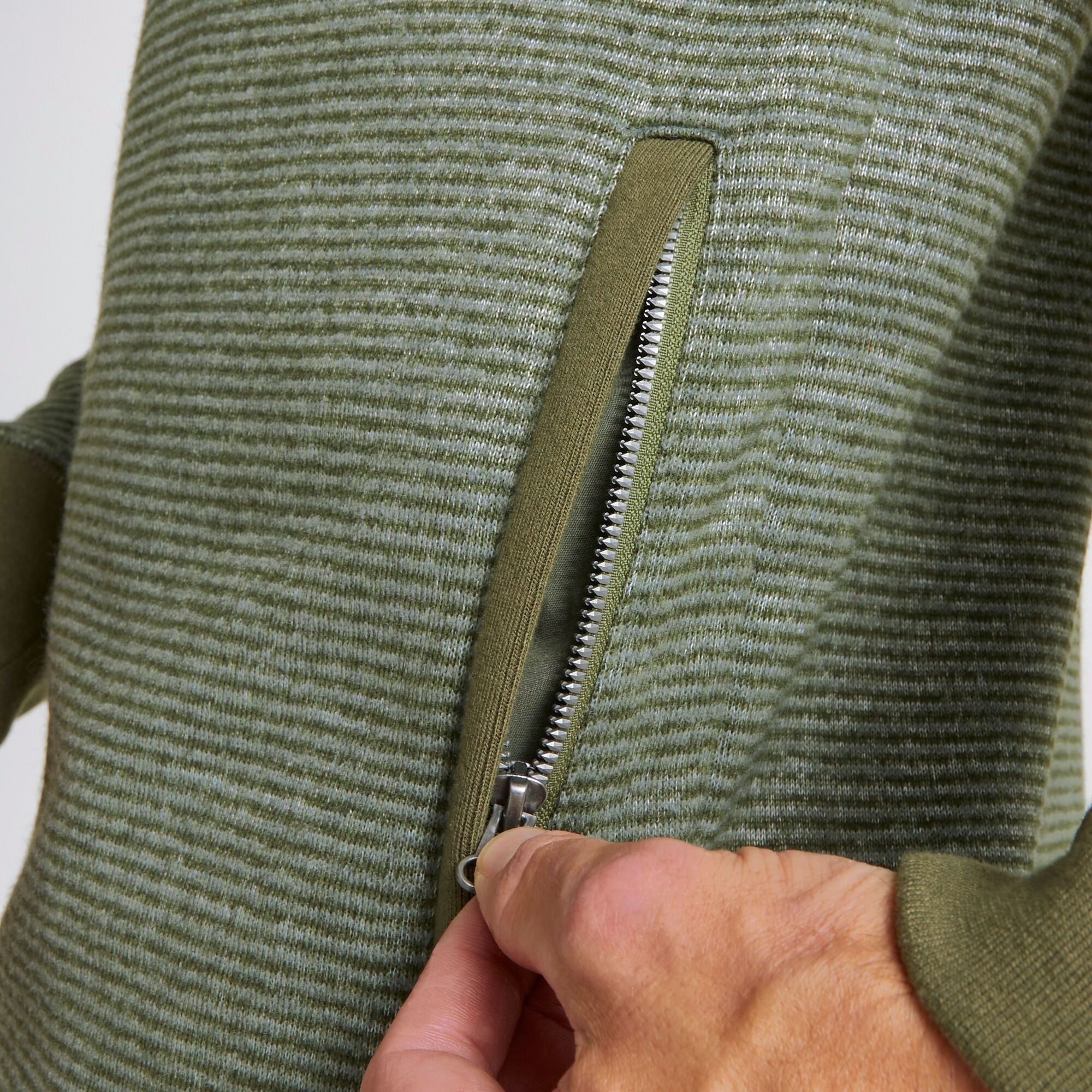 Men's Gairloch Jacket | Bottle Green Stripe