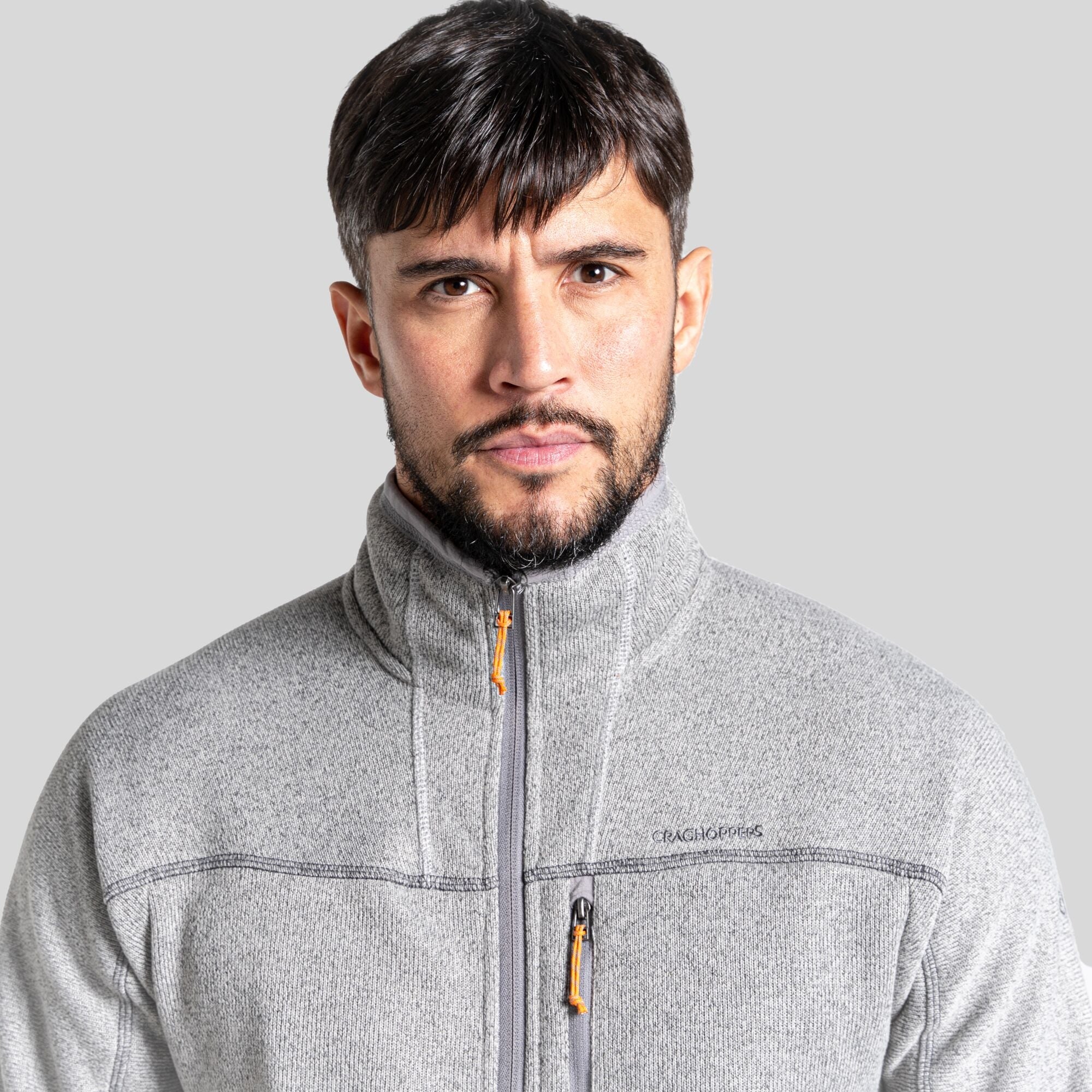 Men's Torney Fleece Jacket - Soft Grey Marl