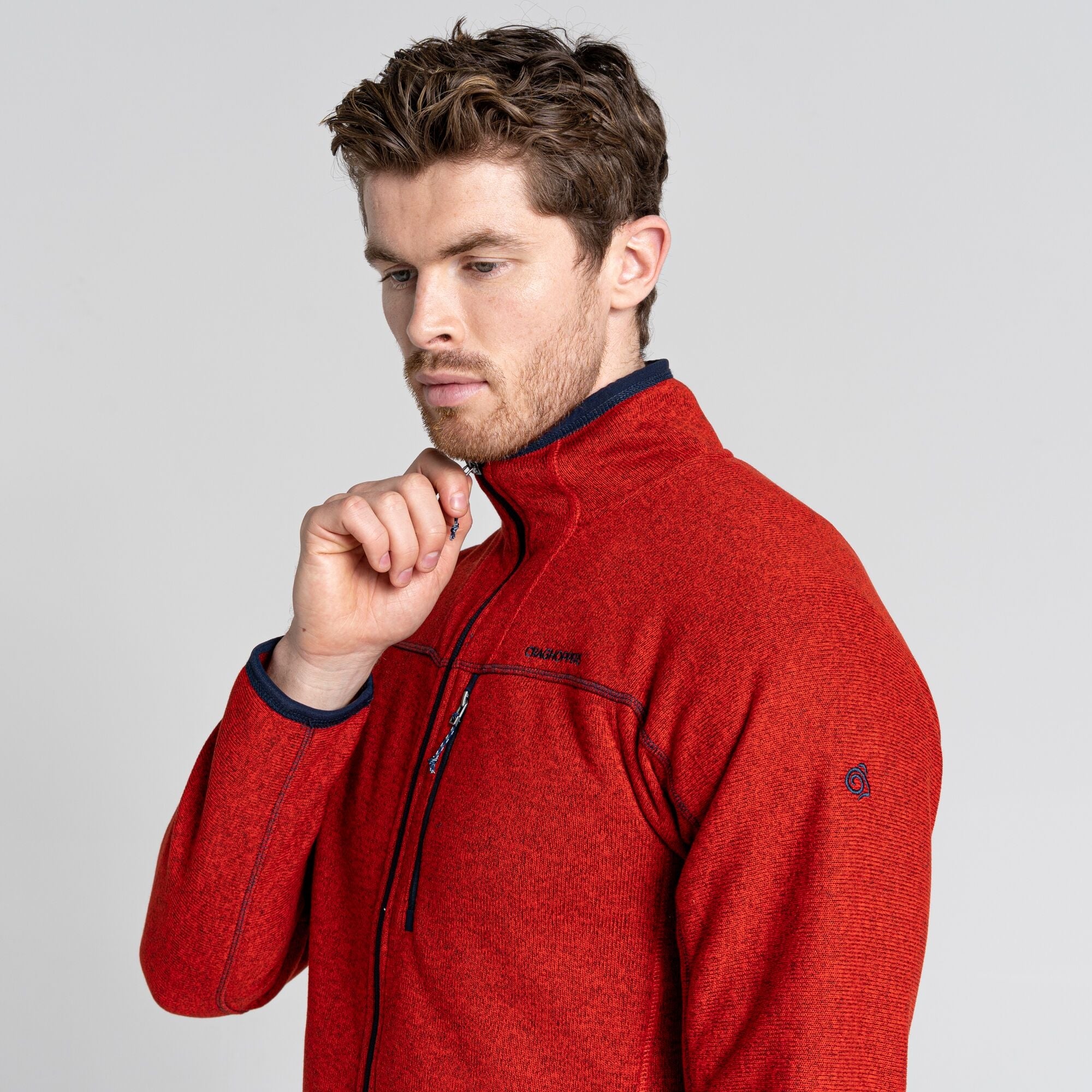 Men's Torney Fleece Jacket - Chili Red