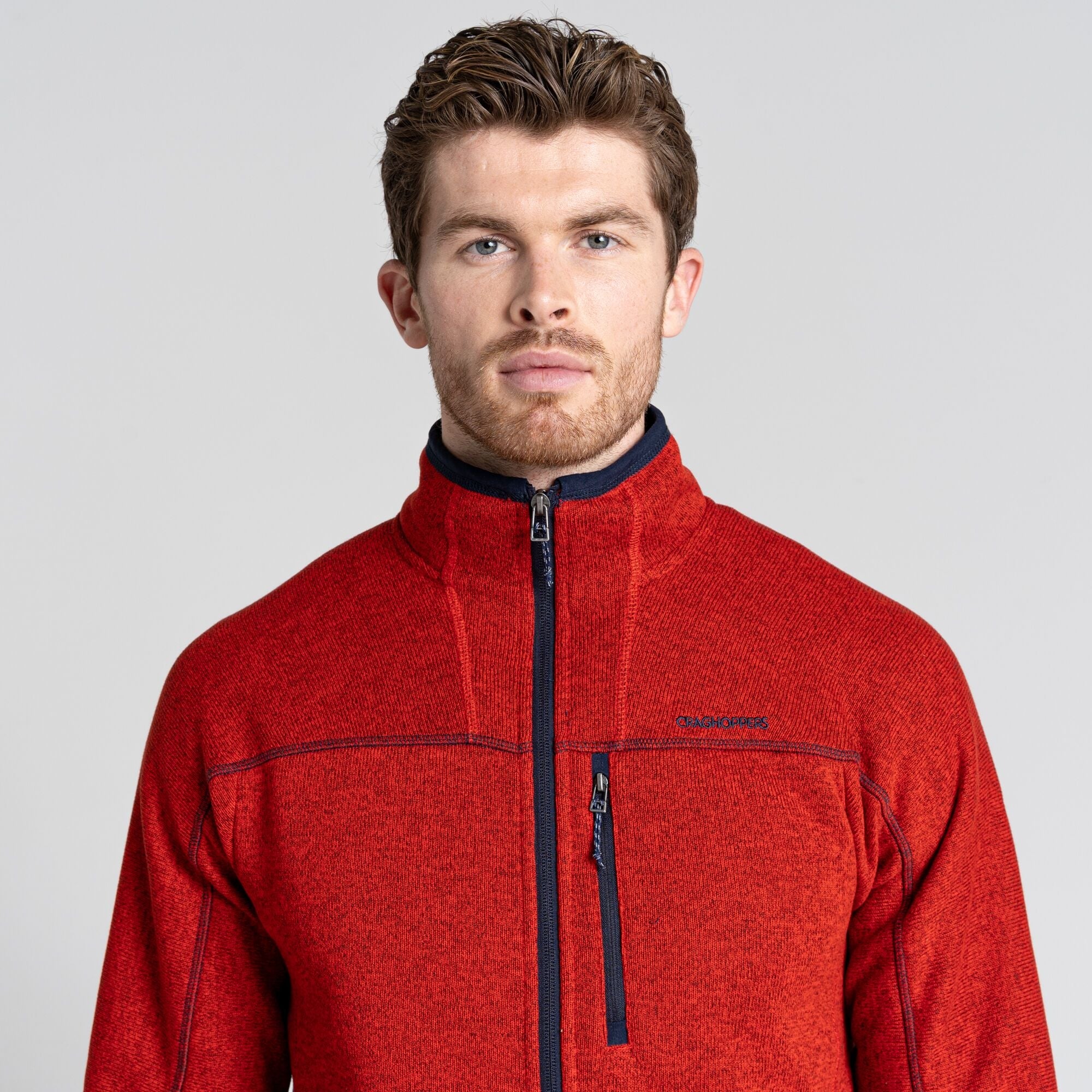 Men's Torney Fleece Jacket - Chili Red