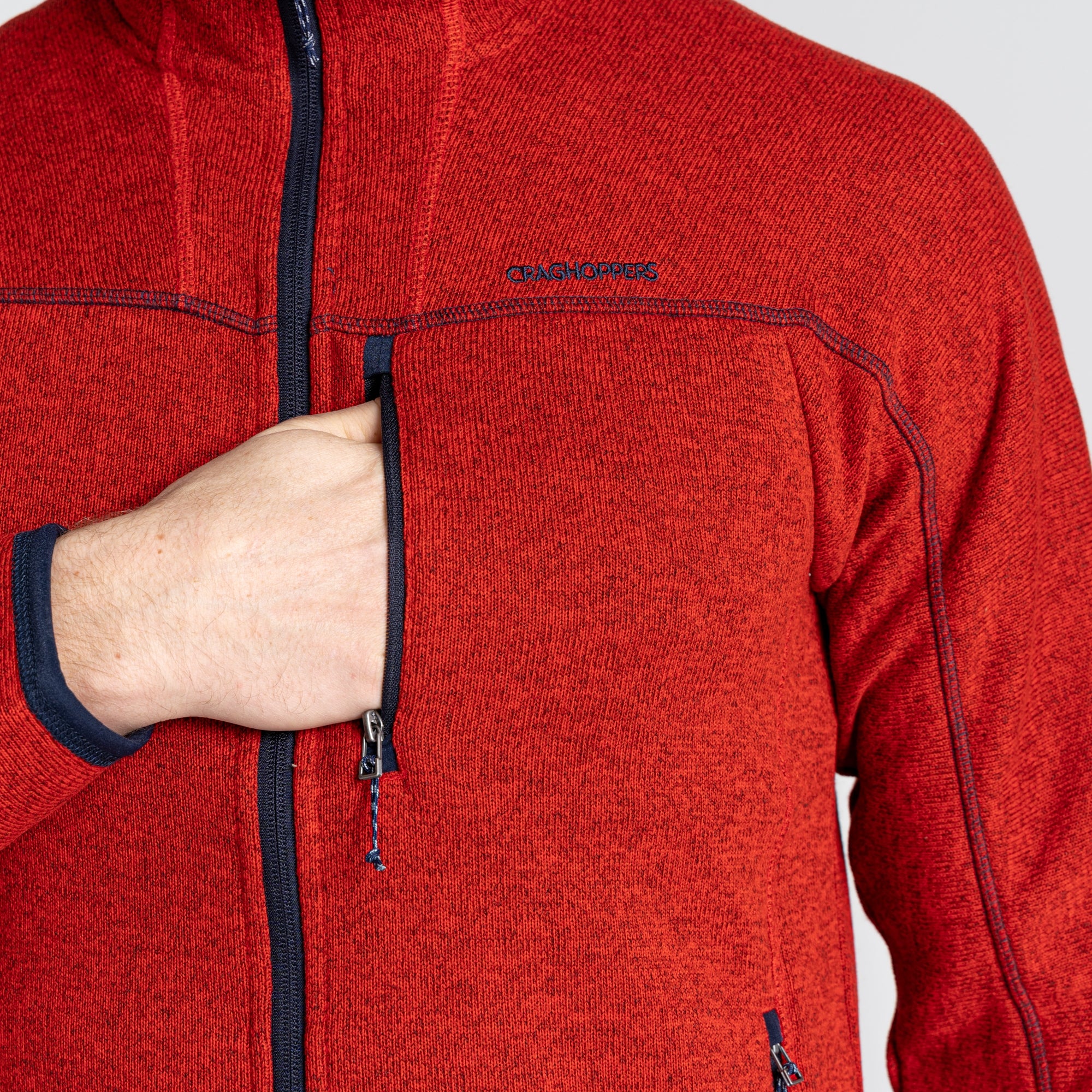 Men's Torney Fleece Jacket - Chili Red