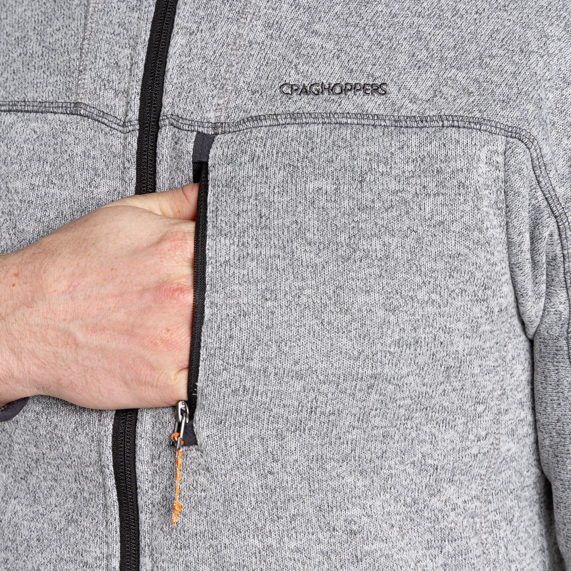 Men's Torney Fleece Jacket - Dove Grey Marl
