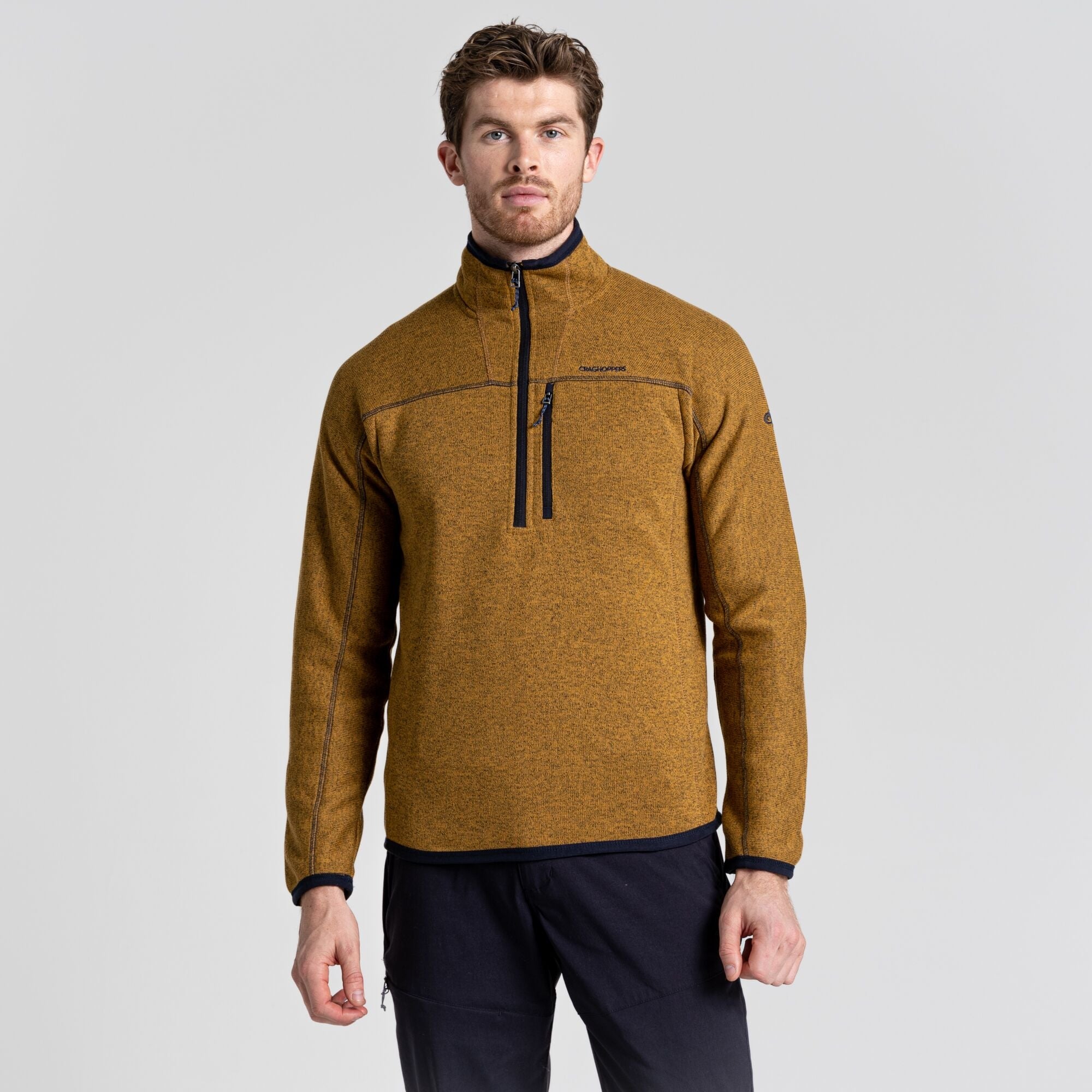 Men's Torney Half Zip Fleece | Gingko Yellow