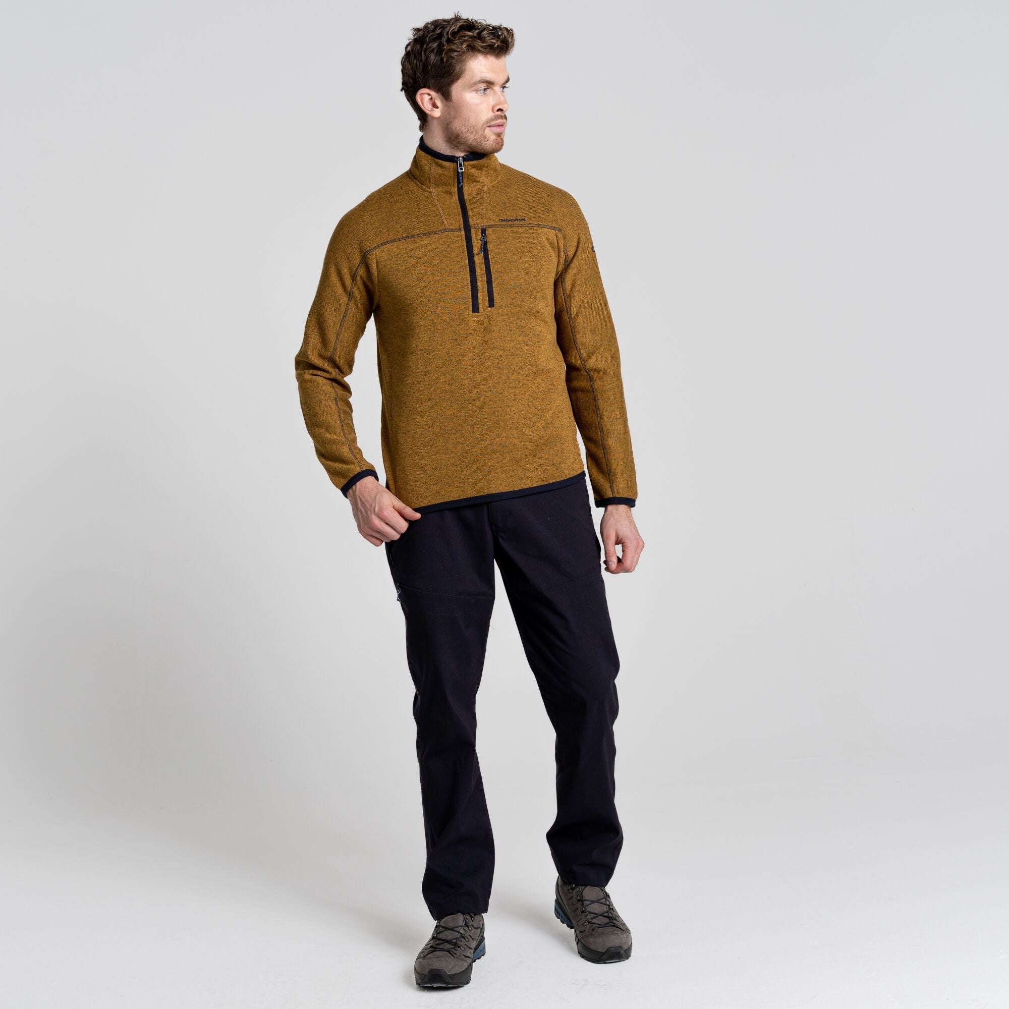Men's Torney Half Zip Fleece | Gingko Yellow