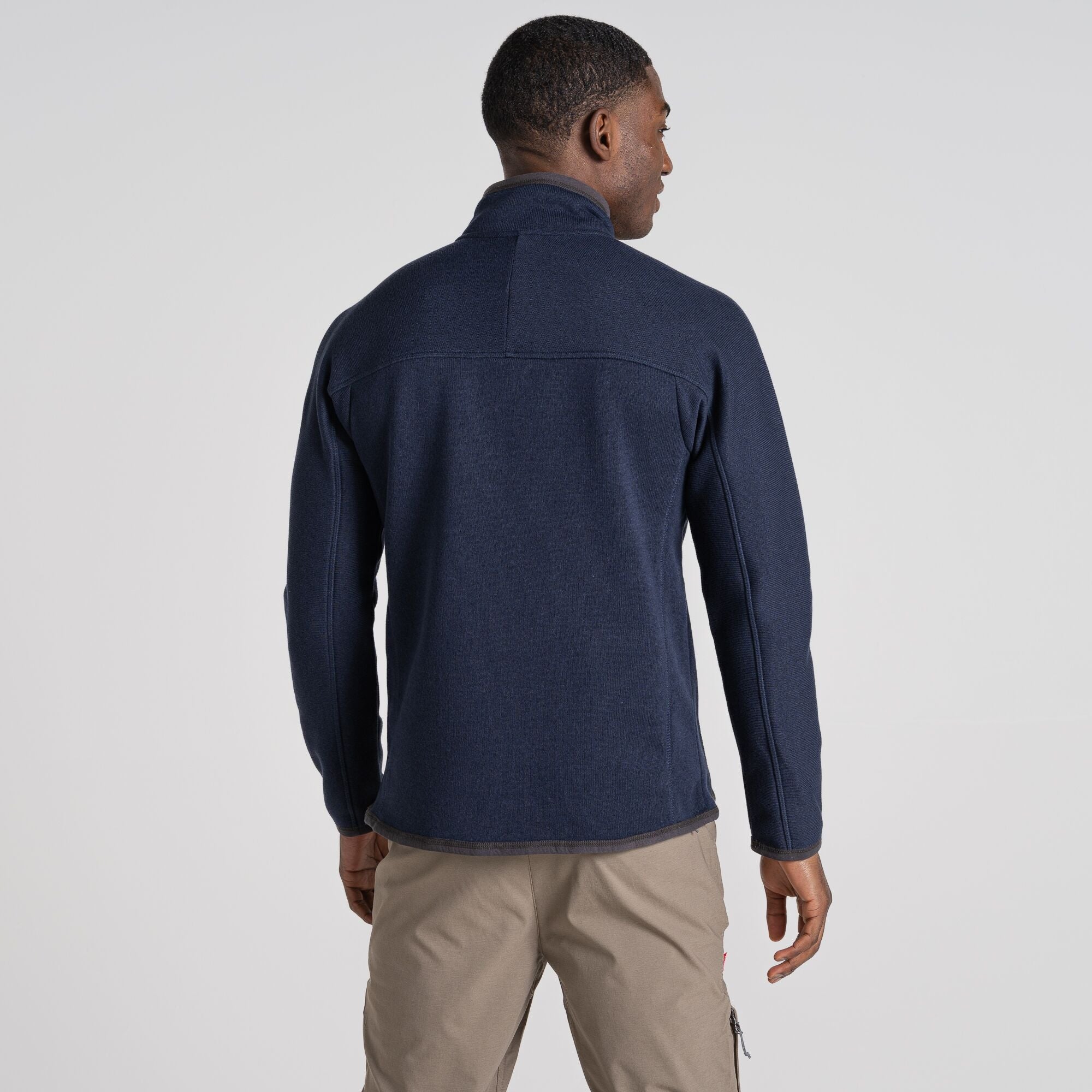 Men's Torney Half Zip Fleece | Blue Navy Marl/Quartz Grey