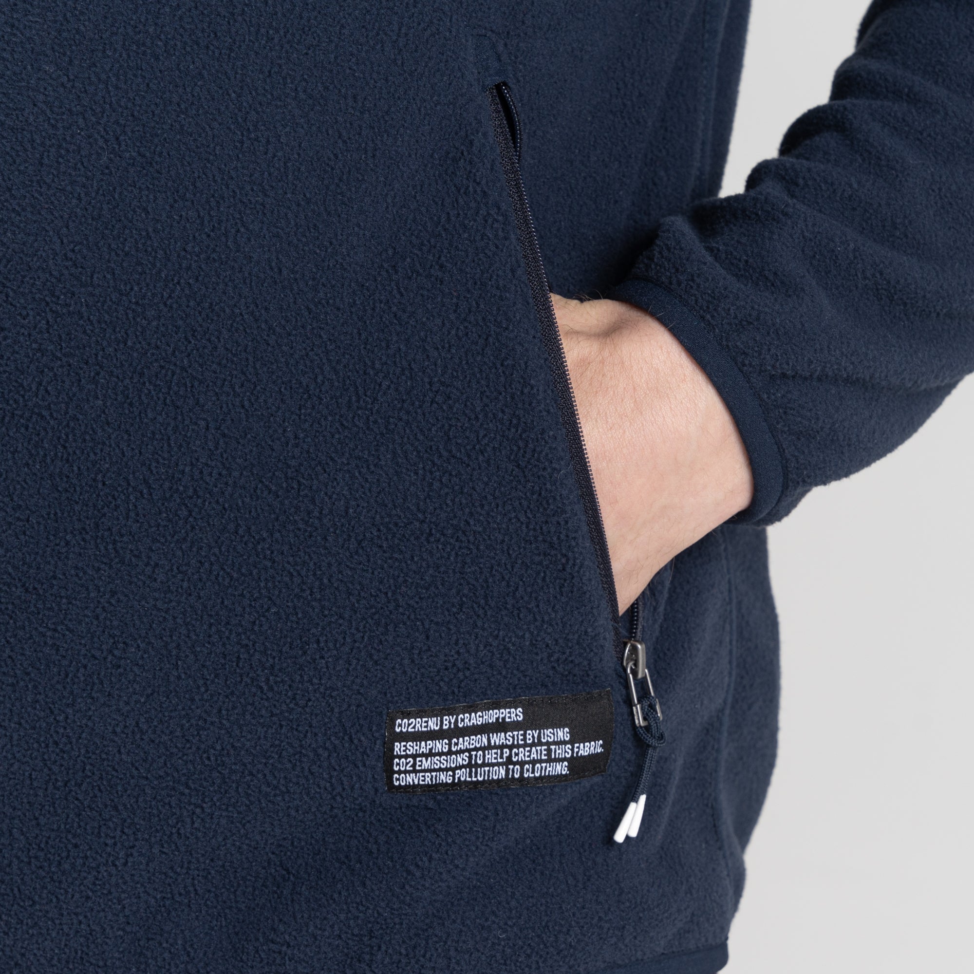 Men's CO2 Renu Full Zip Fleece | Blue Navy