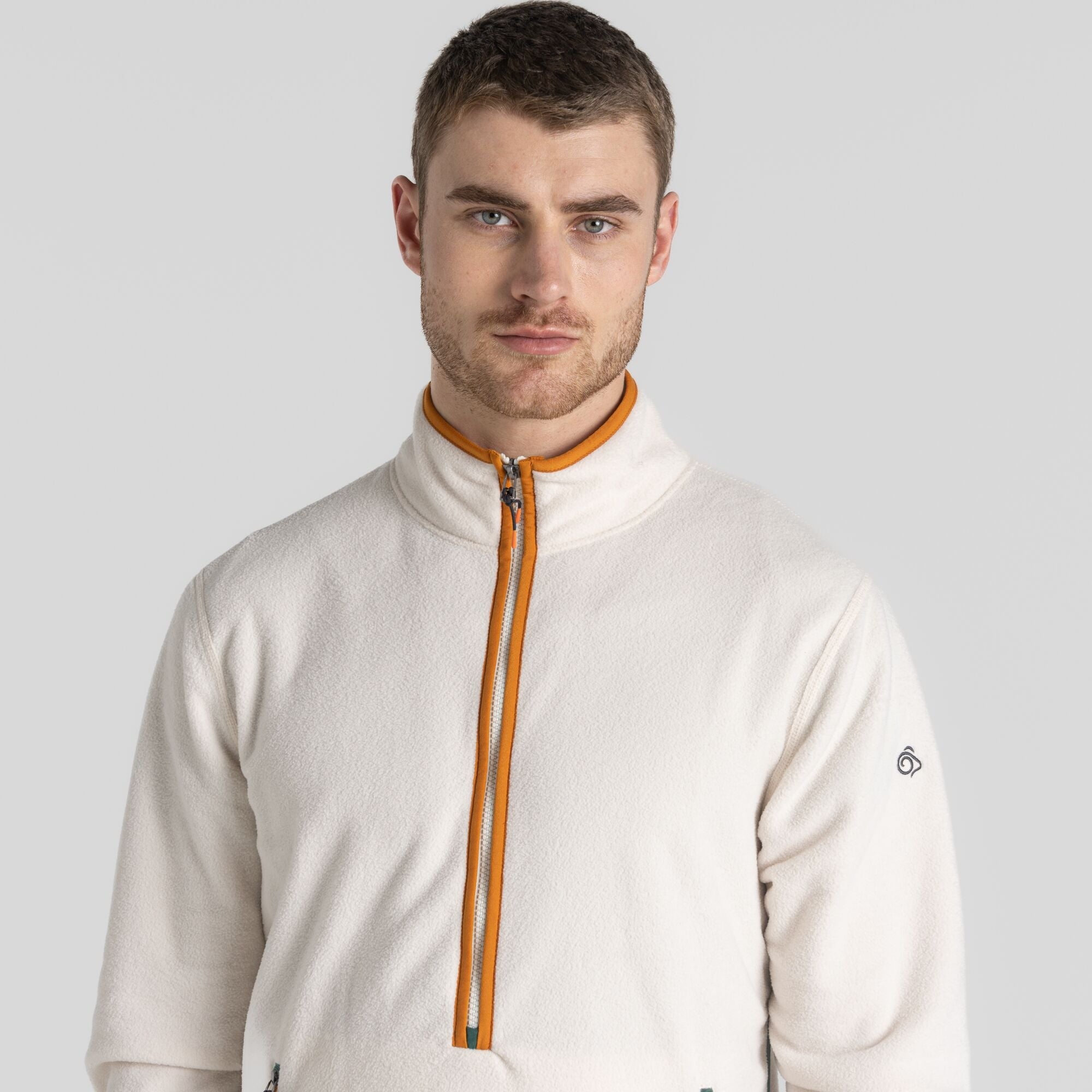 Men's CO2 Renu Half Zip Fleece - Ecru