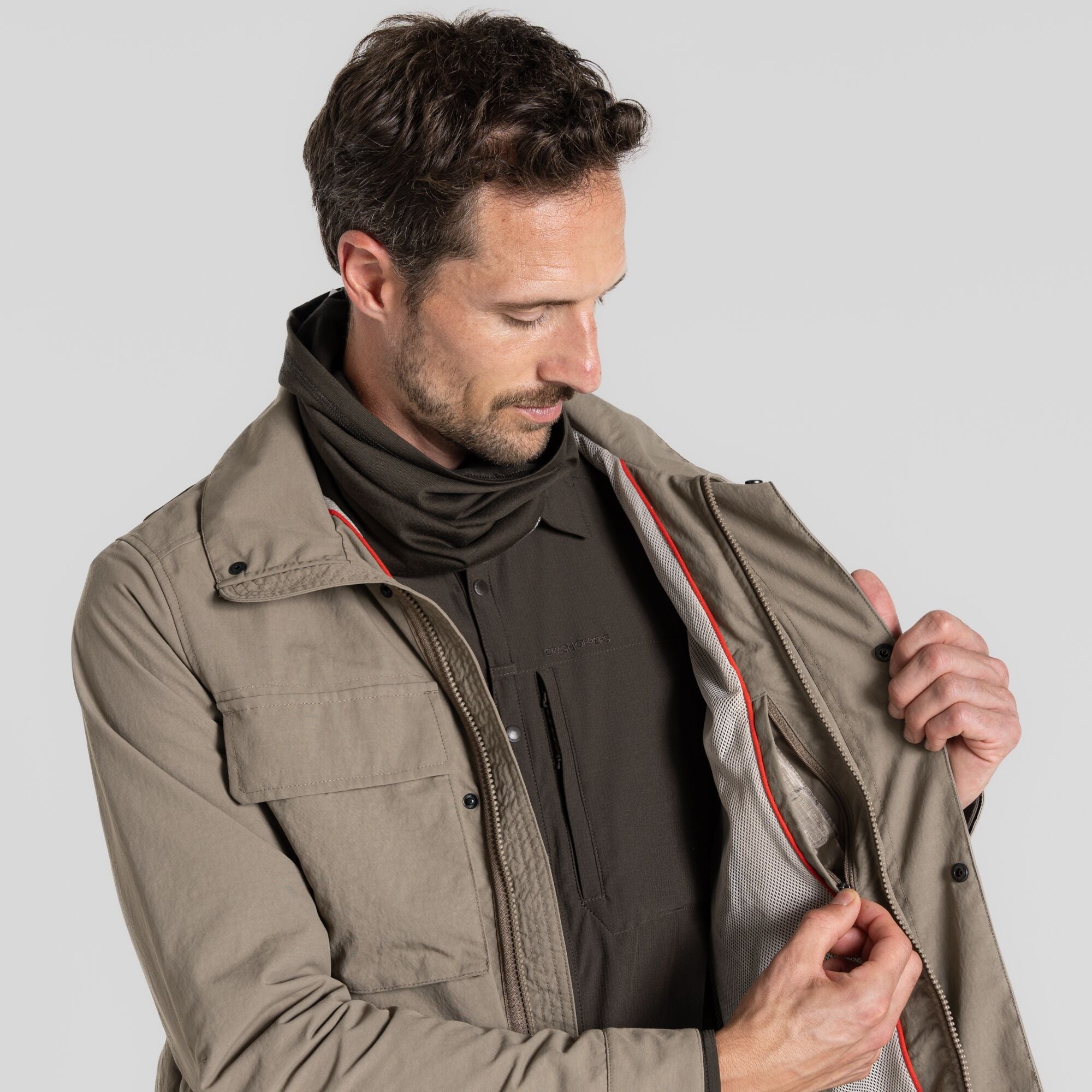 Men's Insect Shield® Adventure Jacket IV - Pebble