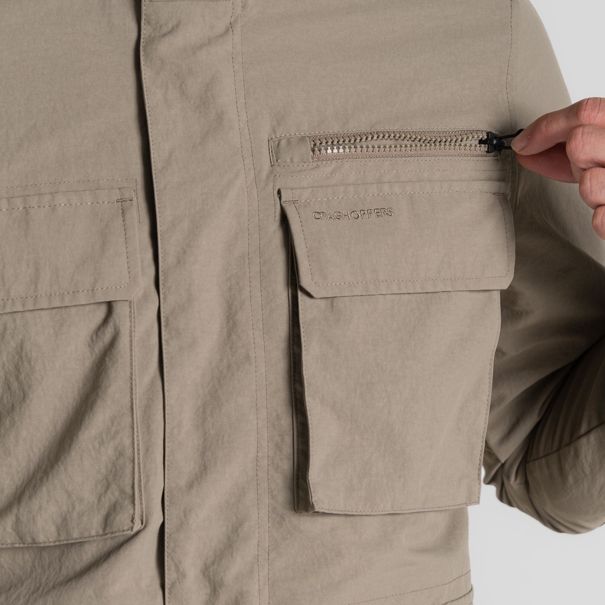 Men's Insect Shield® Adventure Jacket IV - Pebble