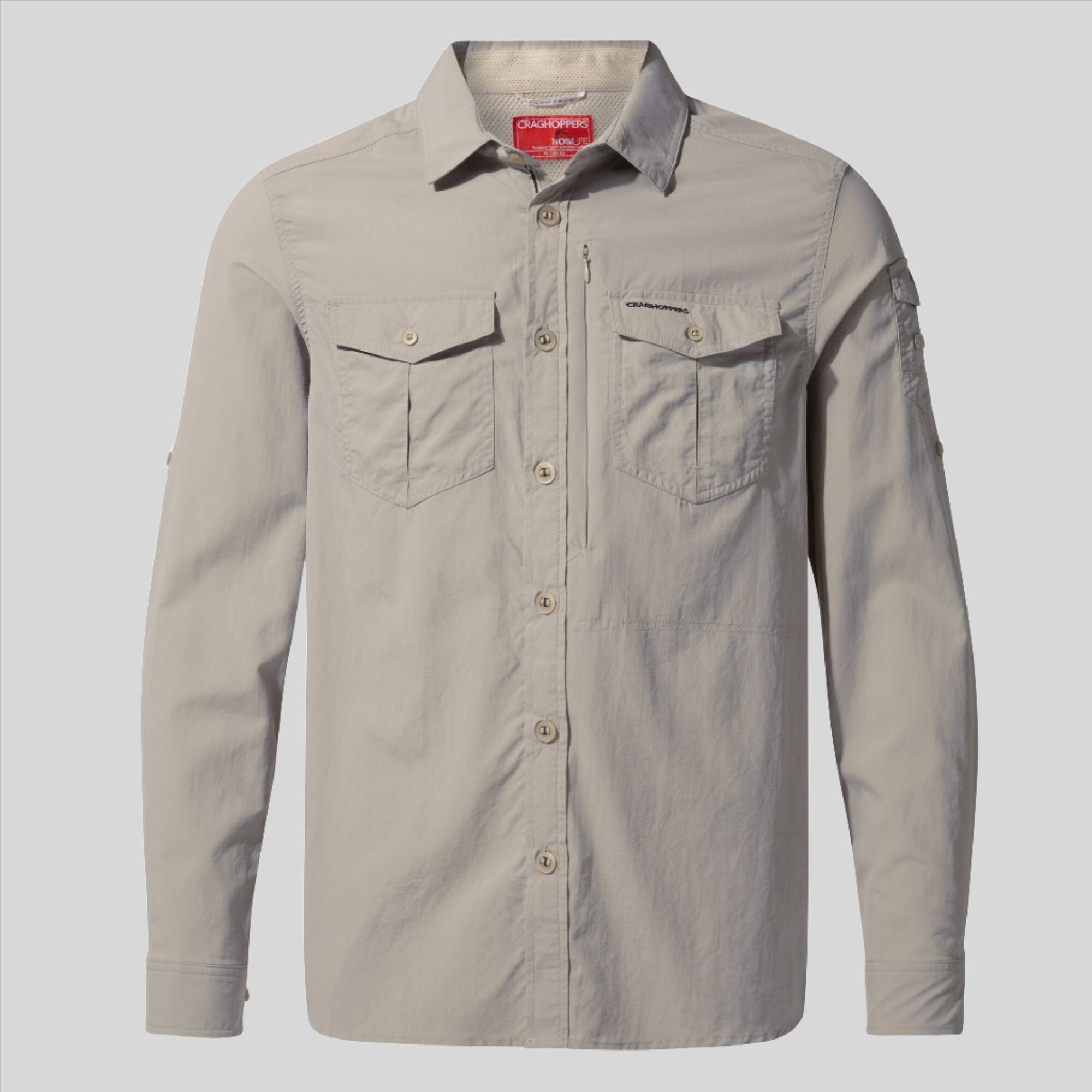 Men's Insect Shield® Adventure II Long Sleeved Shirt | Parchment