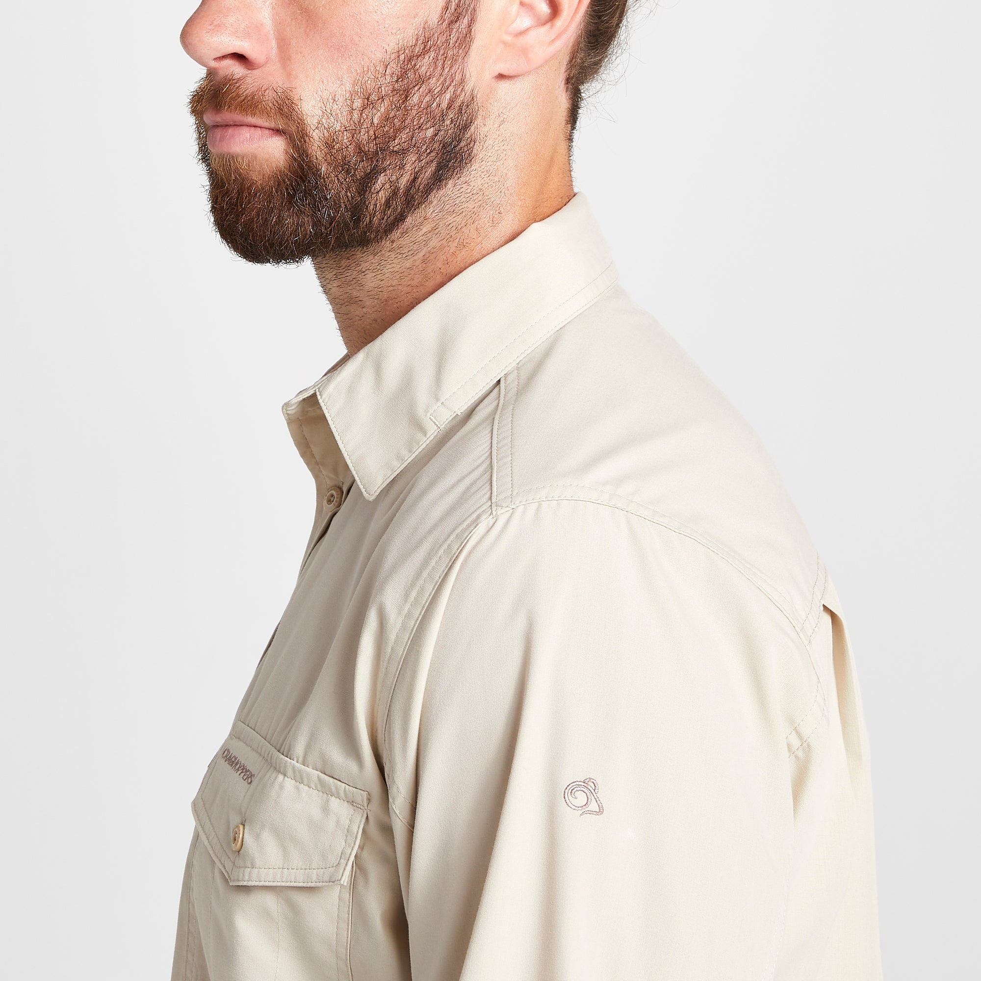 Men's Kiwi Long Sleeved Shirt - Oatmeal