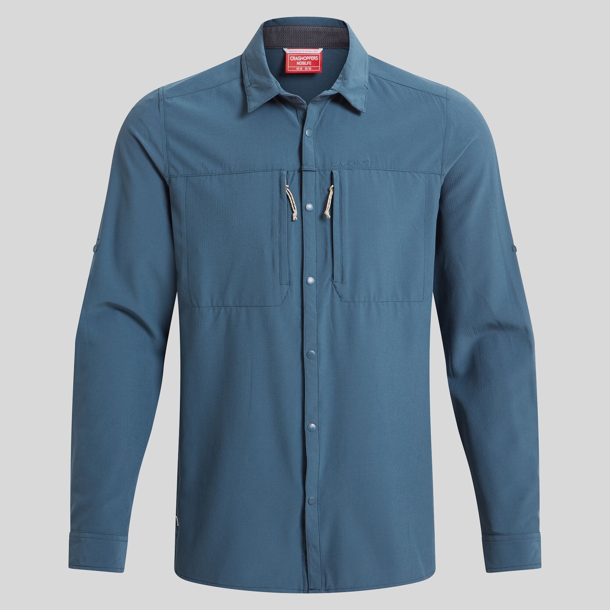 Men's Insect Shield® Pro V Long Sleeved Shirt | Blue Stone