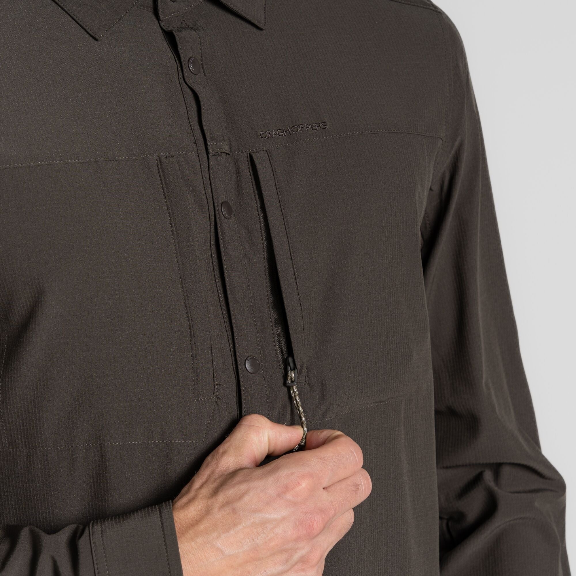 Men's Insect Shield® Pro V Long Sleeved Shirt | Woodland Green