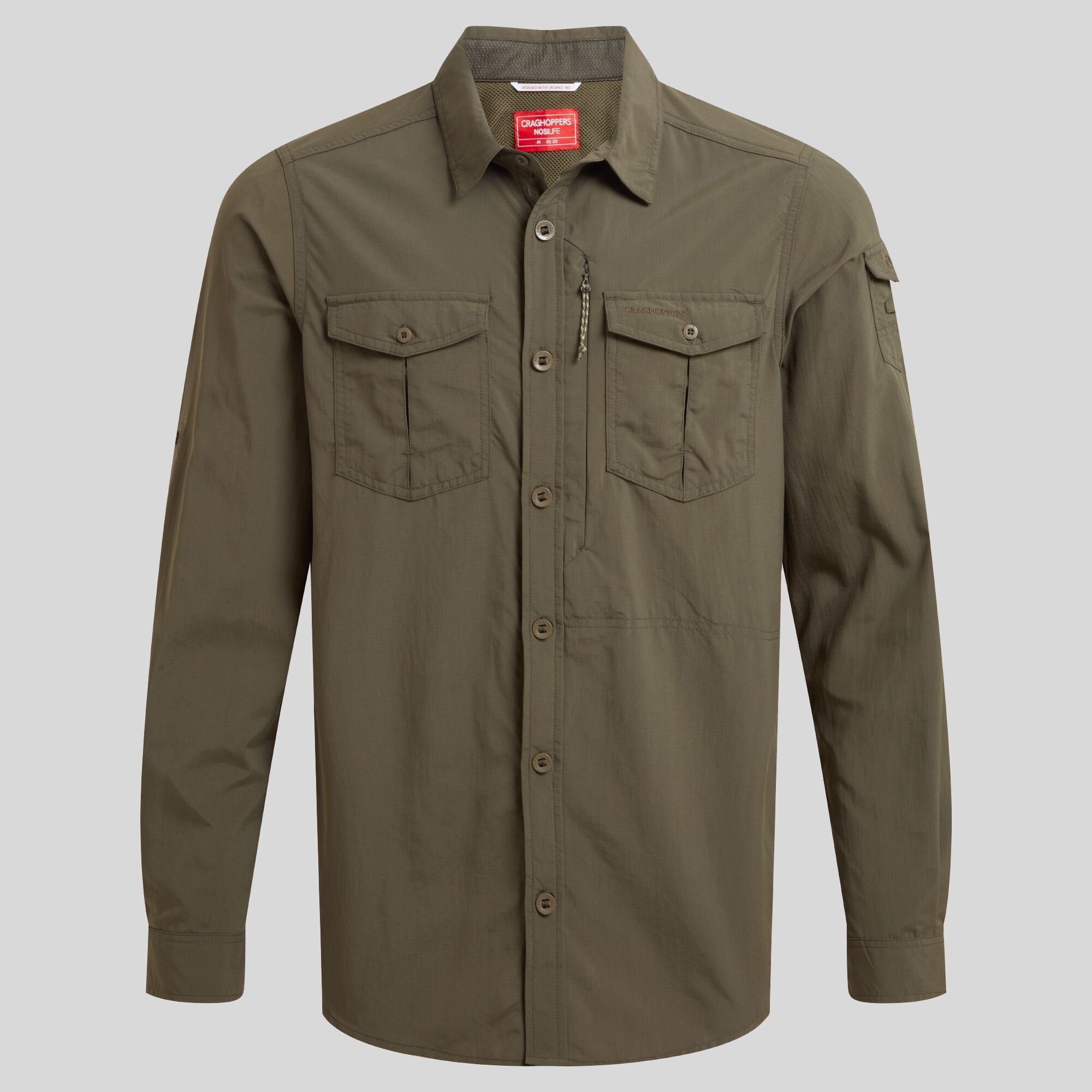 Men's Insect Shield® Adventure III Long Sleeved Shirt | Woodland Green