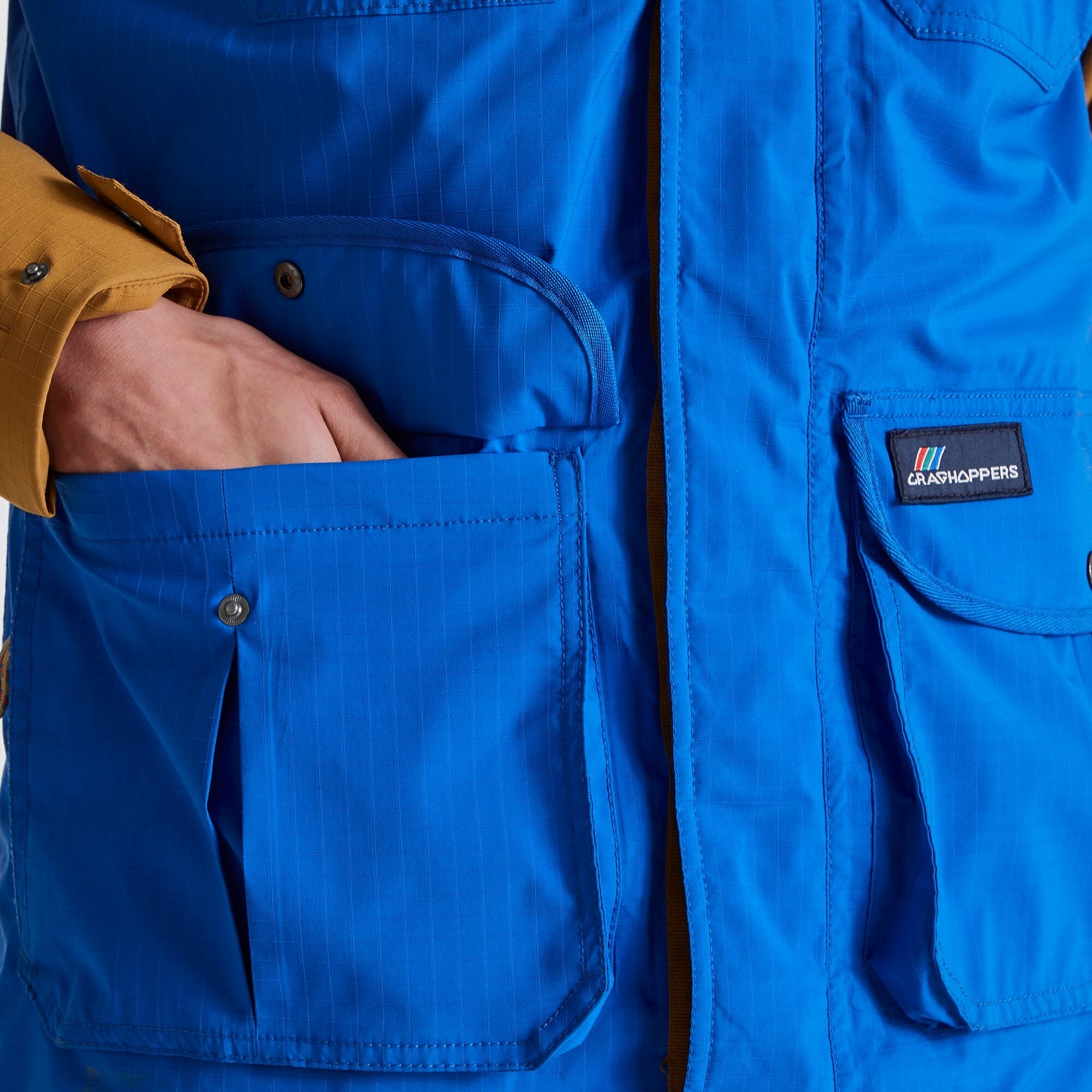 Unisex Hanson Waterproof Parka - Dark Raffia/Avalanche Blue