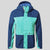 Unisex Dustin Waterproof Jacket - Poseidon Blue/Ocean Green