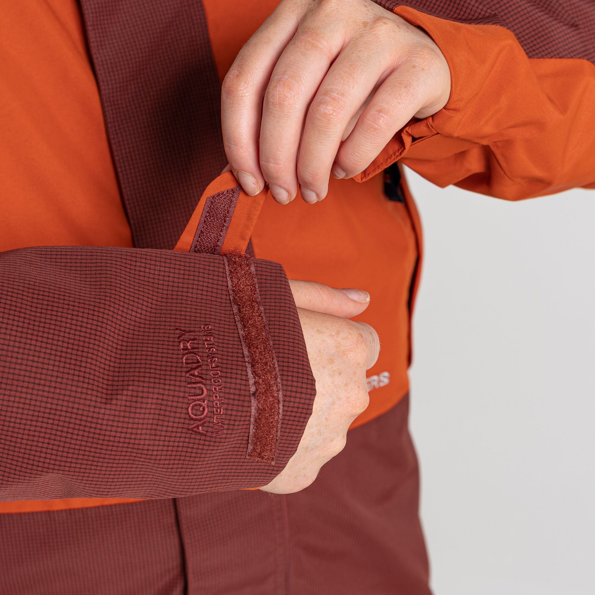 Unisex Dustin Waterproof Jacket | Potters Clay/Mahogany