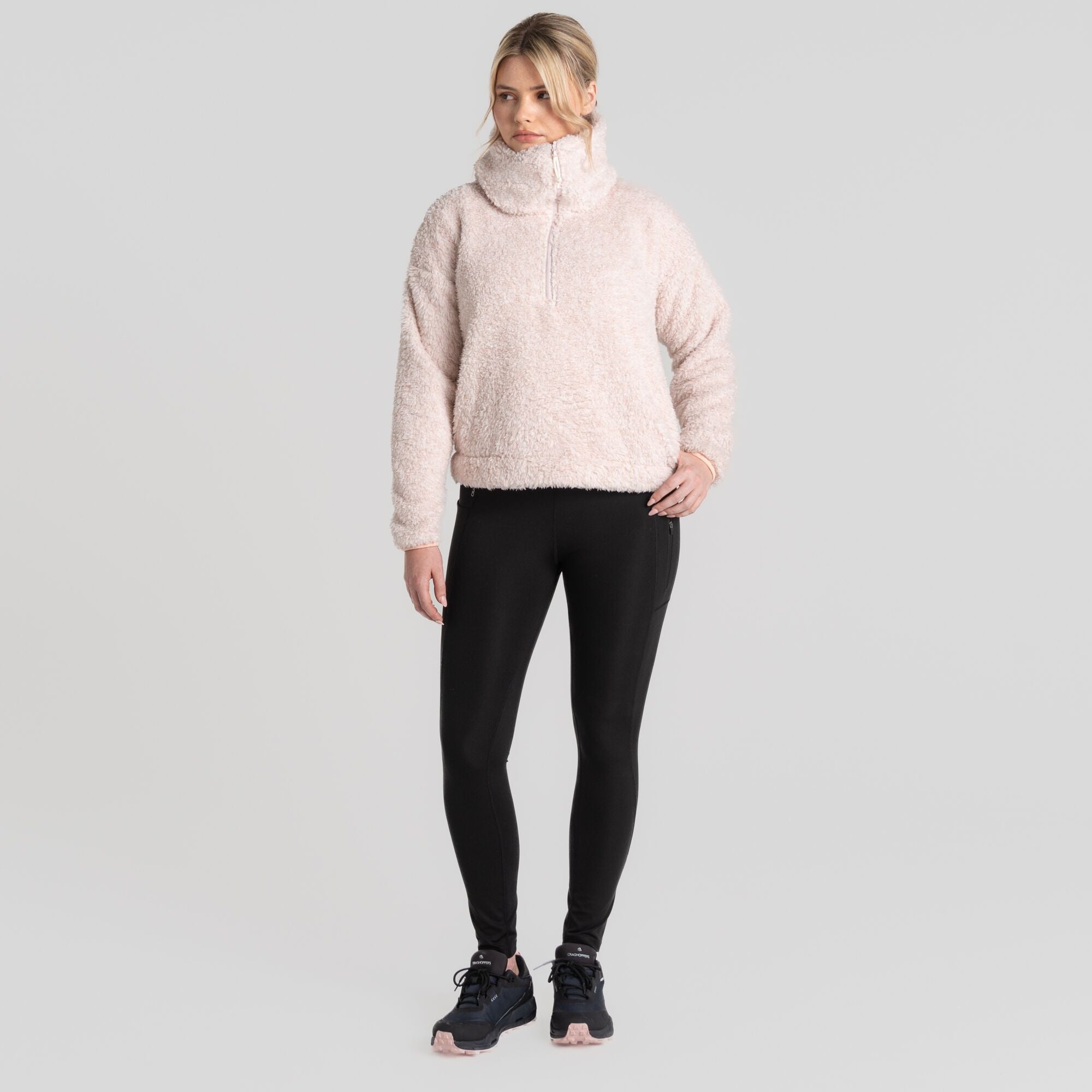 Women's Bronagh Half Zip - Pink Dusk Marl