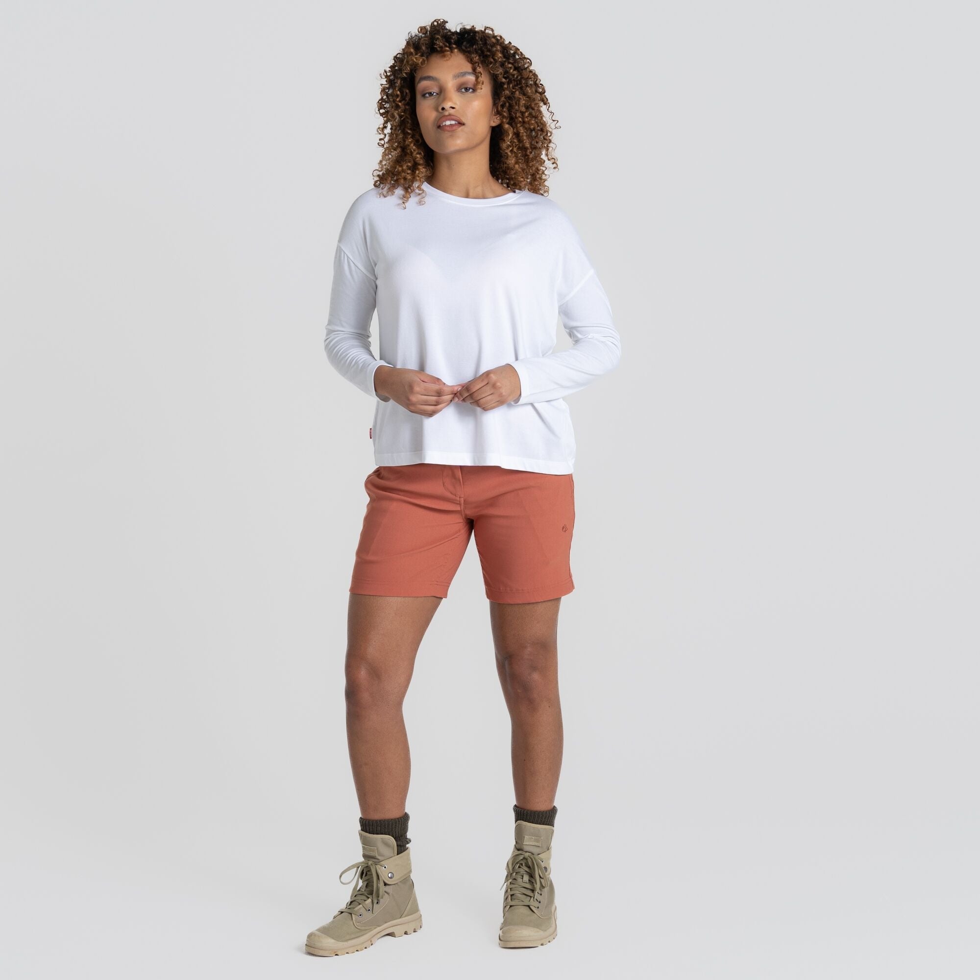 Women's Stretch Kiwi Pro III Shorts - Warm Russet
