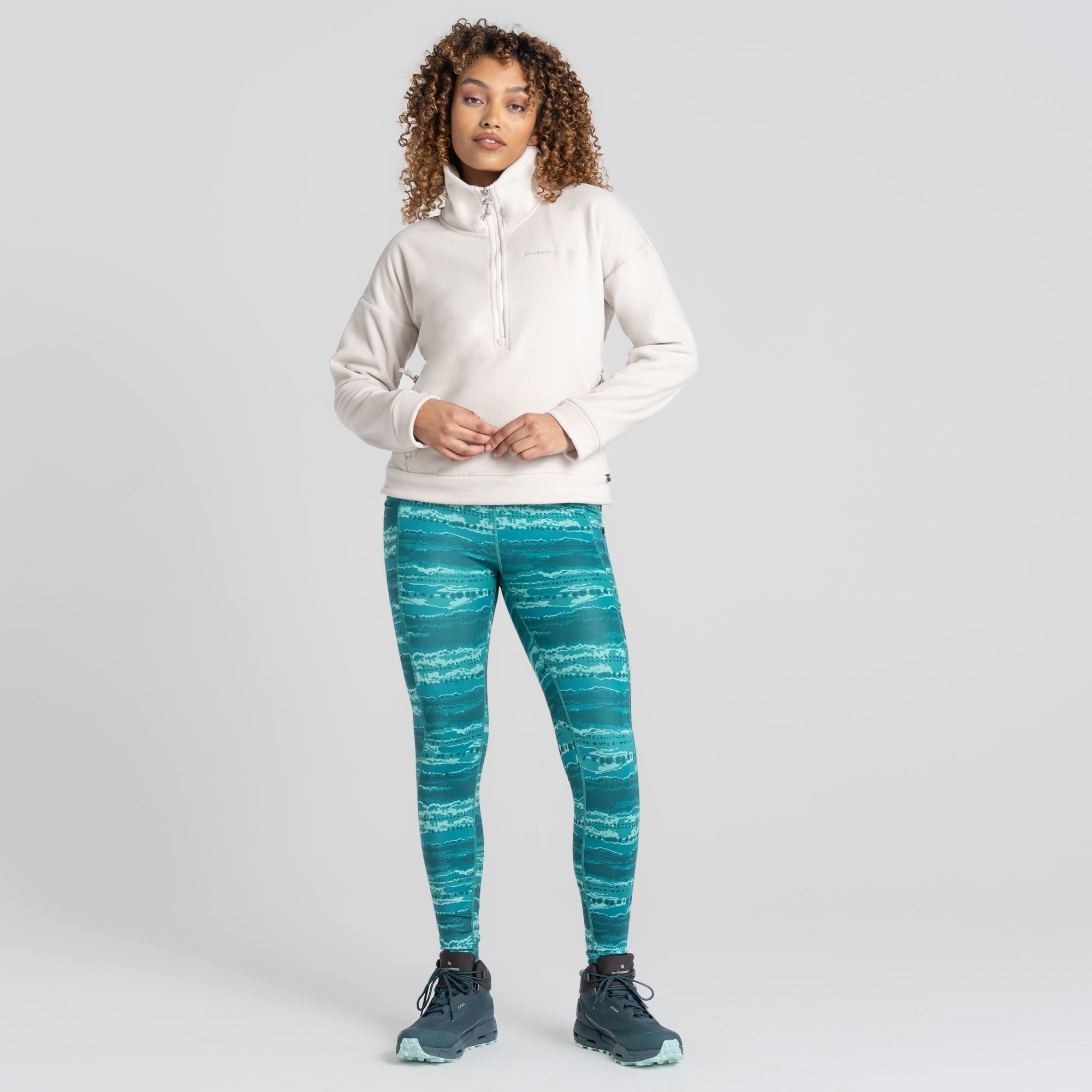 Green print leggings online