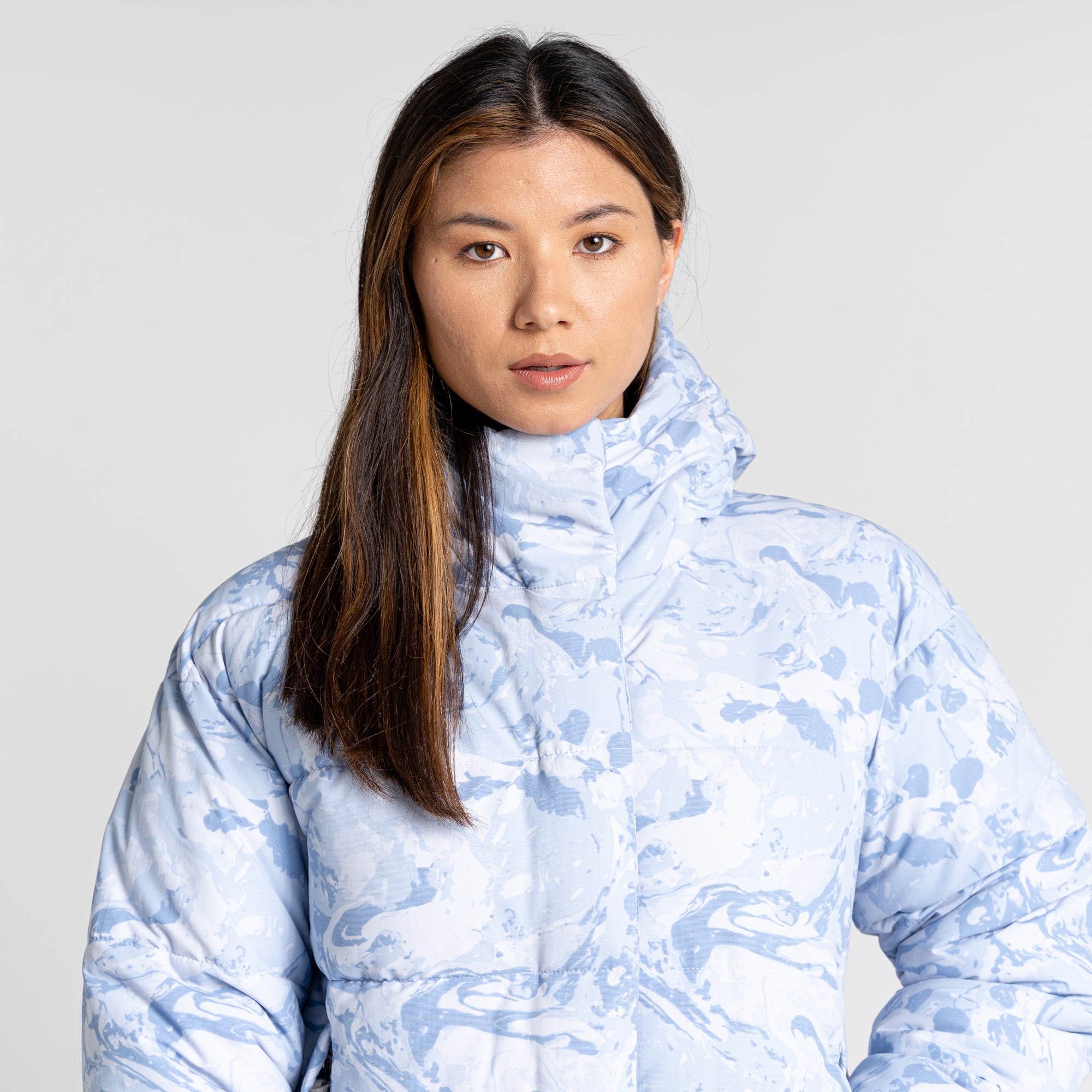 Women's Madora Insulated Hooded Jacket - Autumn Mist Print