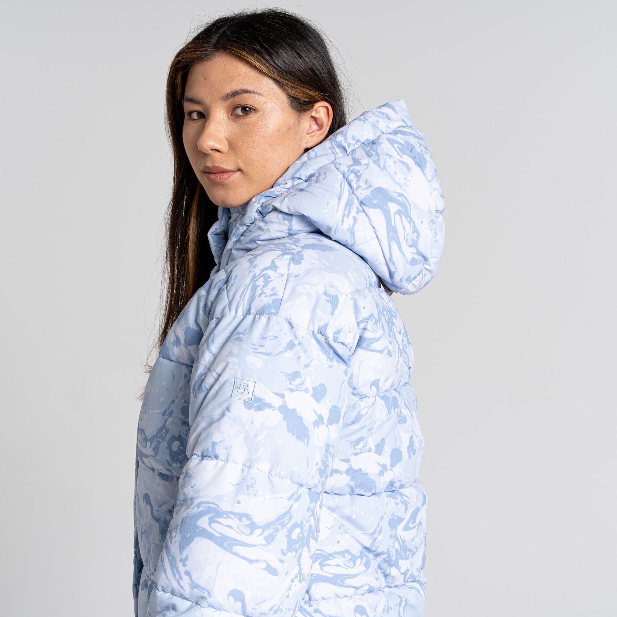 Women's Madora Insulated Hooded Jacket - Autumn Mist Print