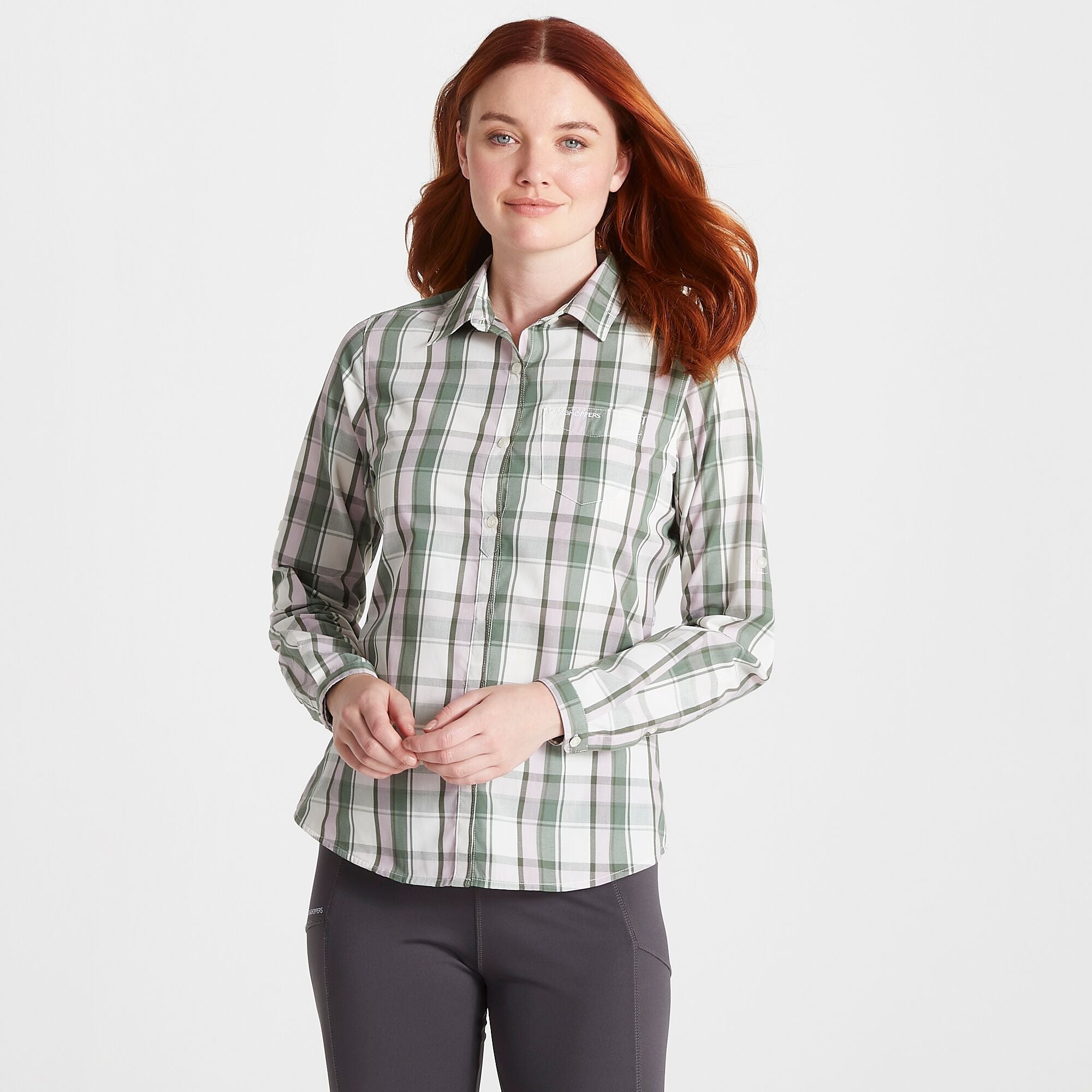 Women's Kiwi II Long Sleeved Shirt - Sage Check