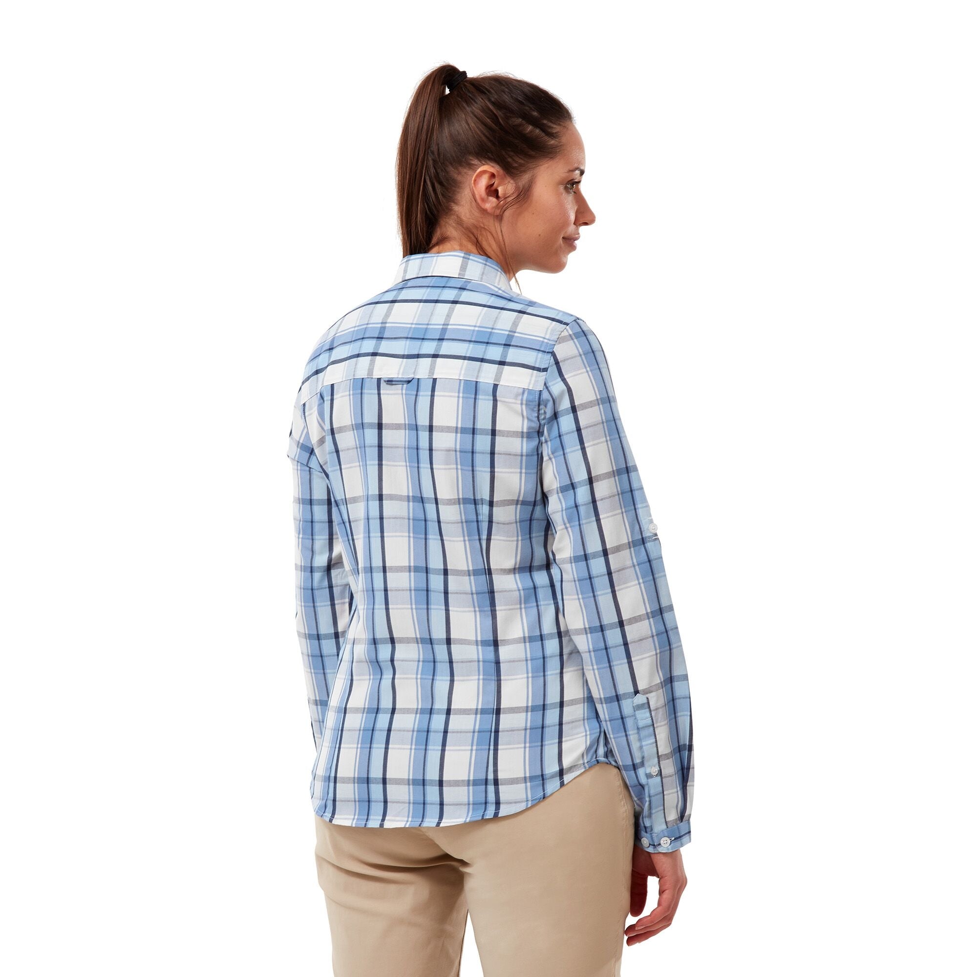 Women's Kiwi II Long Sleeved Shirt - Harbor Blue Check