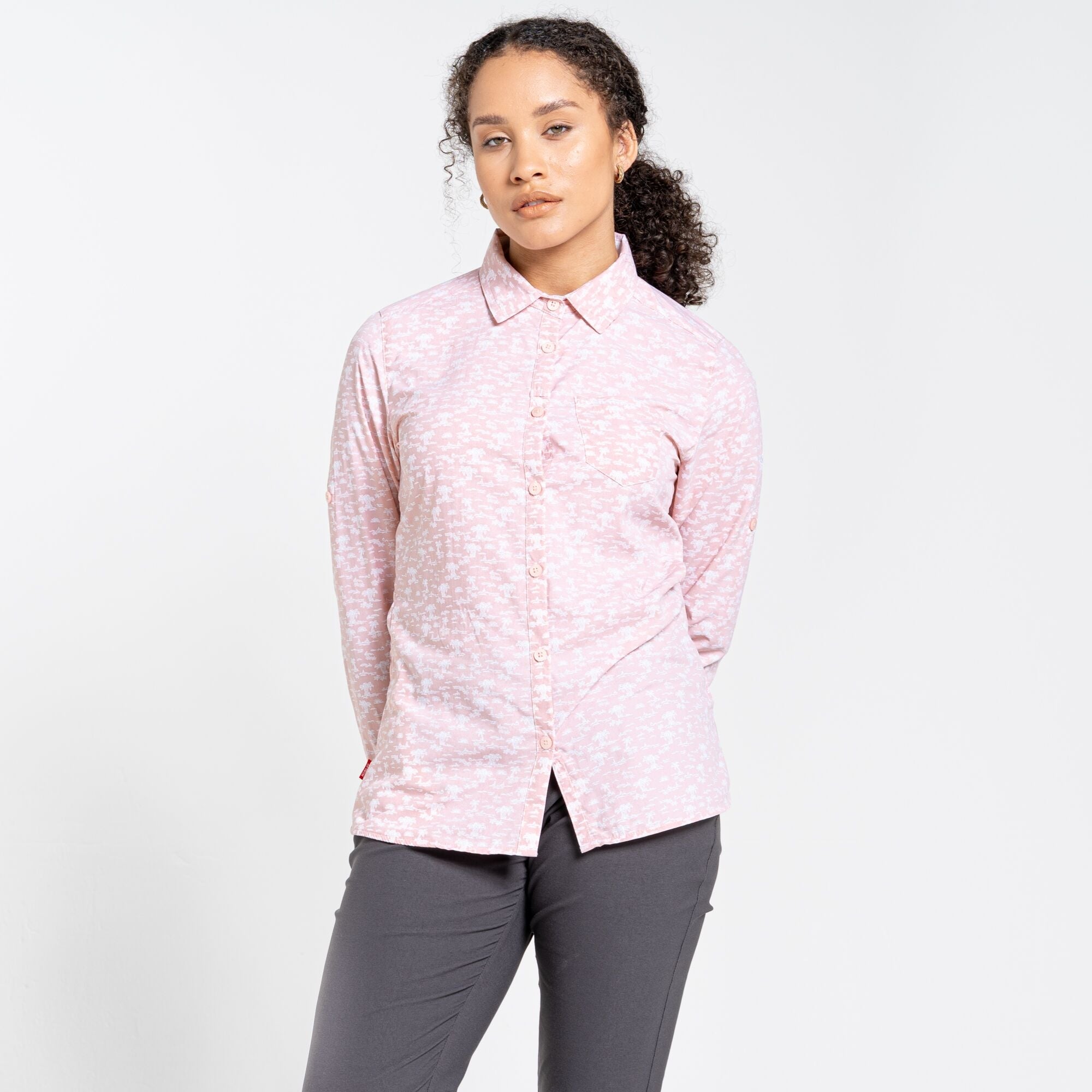 Women's Insect Shield® Callo Long-Sleeved Shirt | Pink Clay Print