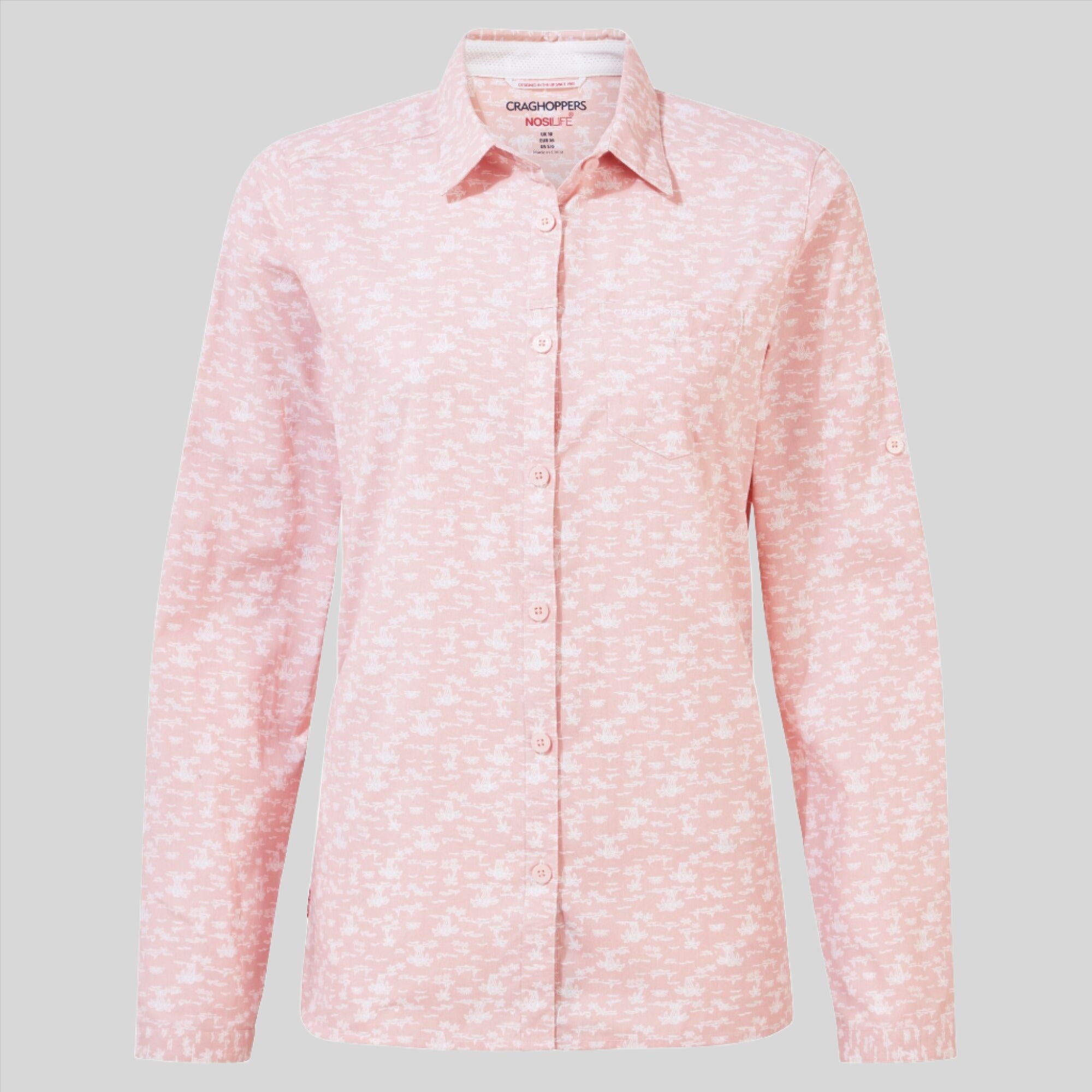 Women's Insect Shield® Callo Long-Sleeved Shirt | Pink Clay Print